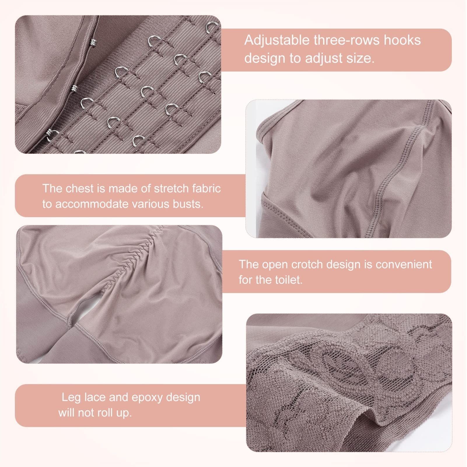 Fajas para Control de Barriga Faja Talla Grande Levantador de glúteos Body Shaper para Mujer (Color: A, tamaño: L) (AL) (BM)