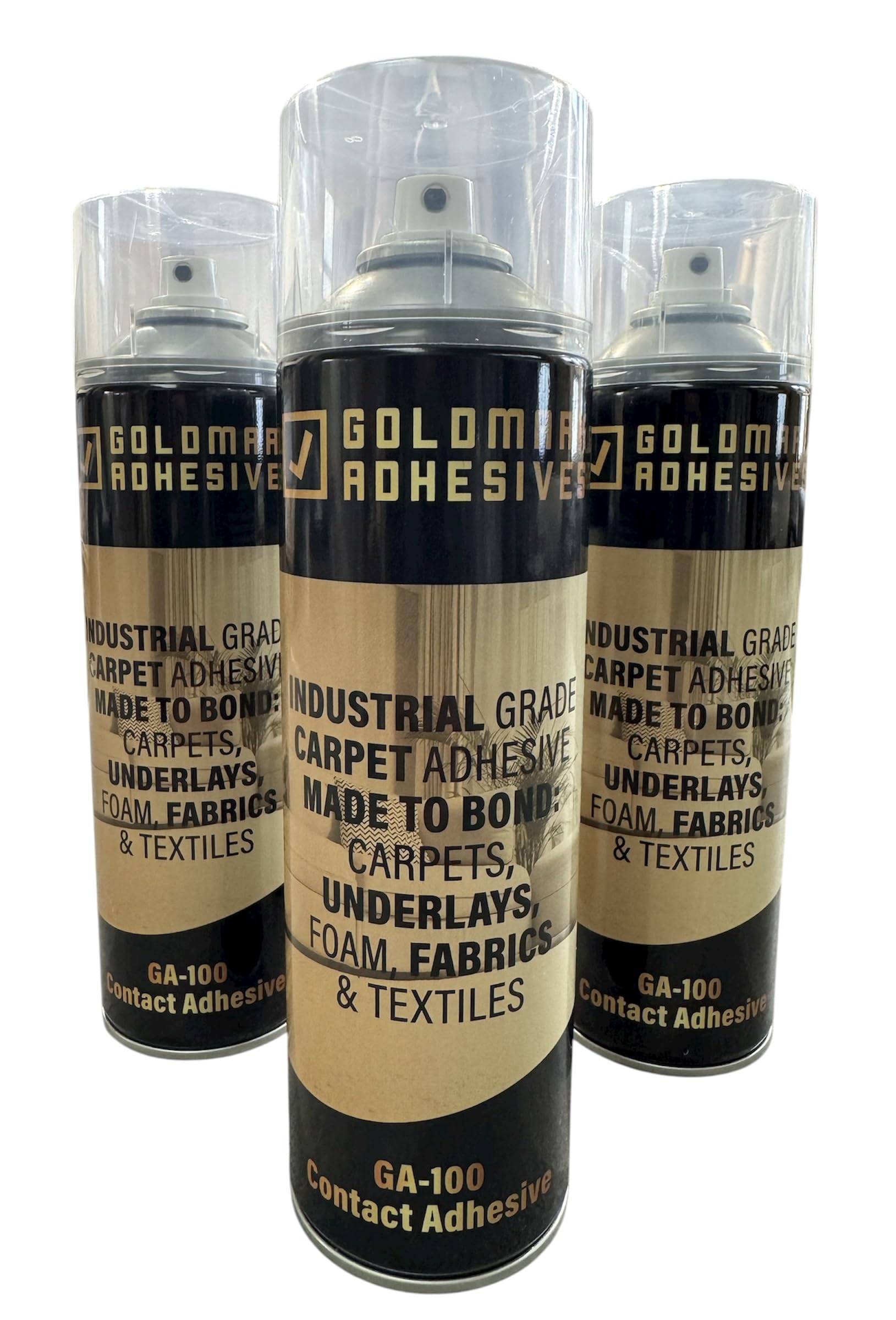 Smartdec Goldmark Industrial Contact Spray Adhesive for Carpets, Foam, Fabrics, Wood, Metal, Glass, Plastics (3)