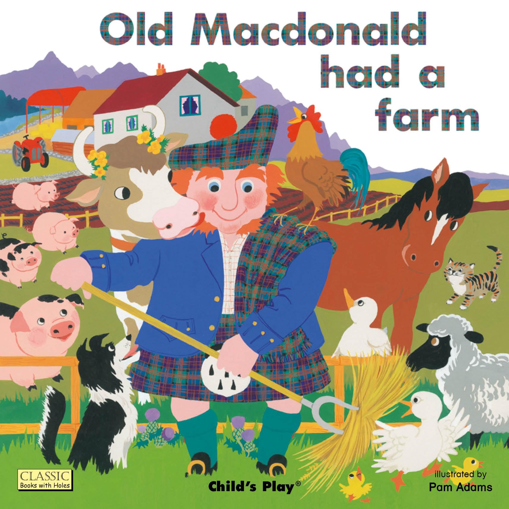 Old Macdonald had a Farm (Classic Books with Holes Board Book)-Pam Adams
