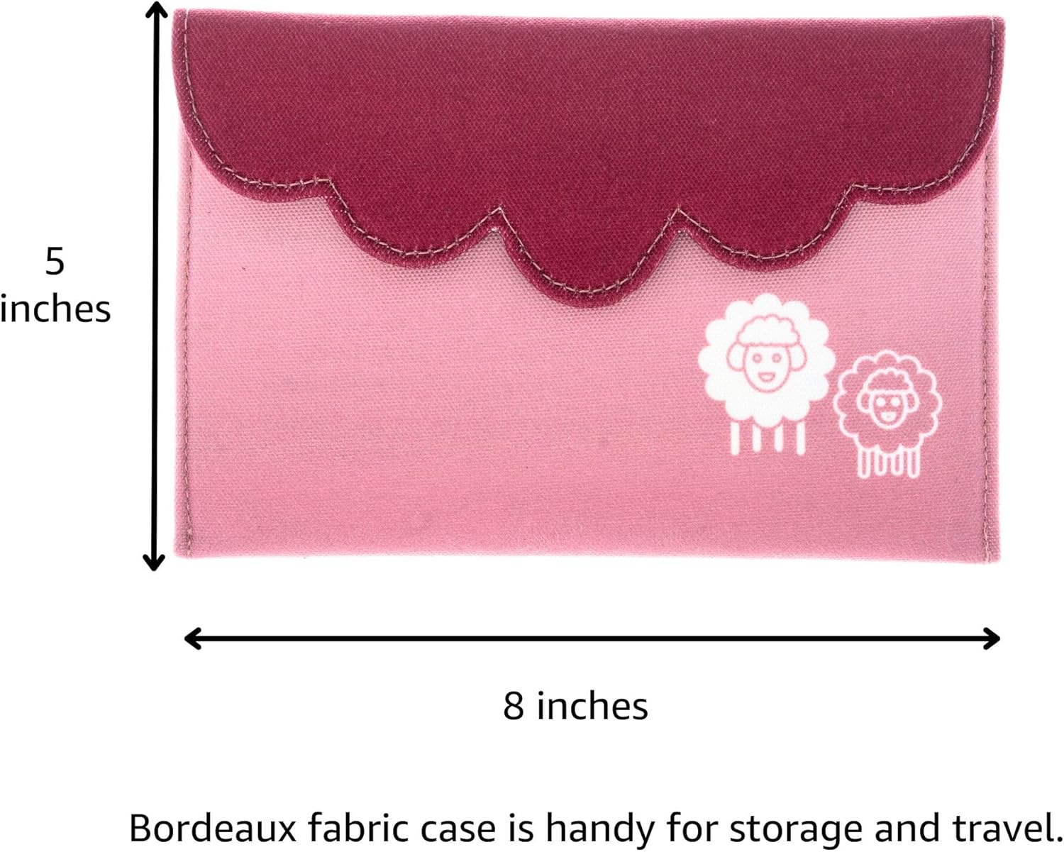 KnitPro Dreamz Starter Set 6 inch DPN Double Pointed Knitting Needles Size 0, 1.5, 2.5, 4, 6 with Fabric Case with Project Bag