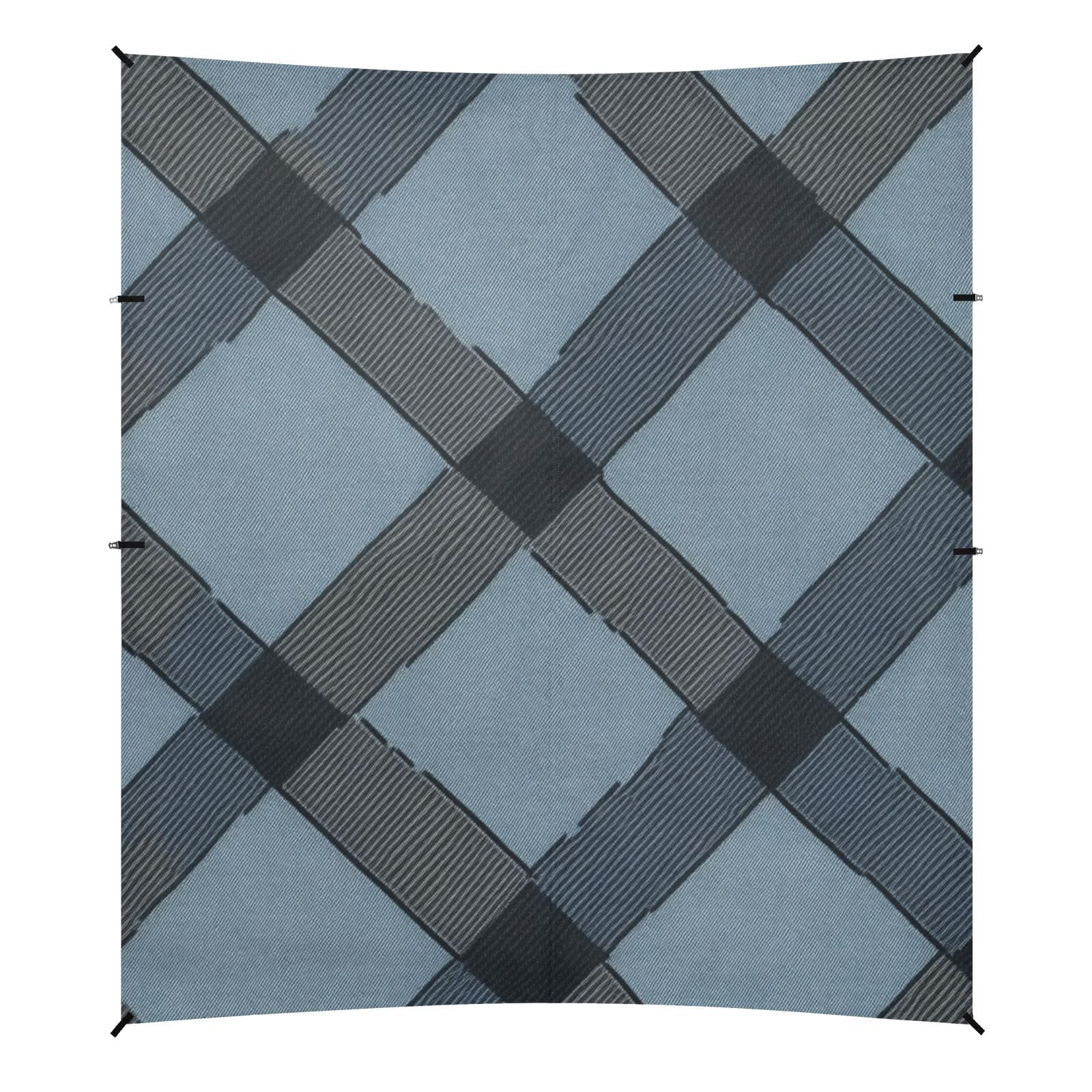 Slatebuffalo Turquoise Plaid Check Tartan Scotland Beach Tent UPF50+ Waterproof Large Sun Shelter with Carrying Bag for Backyard and Camping