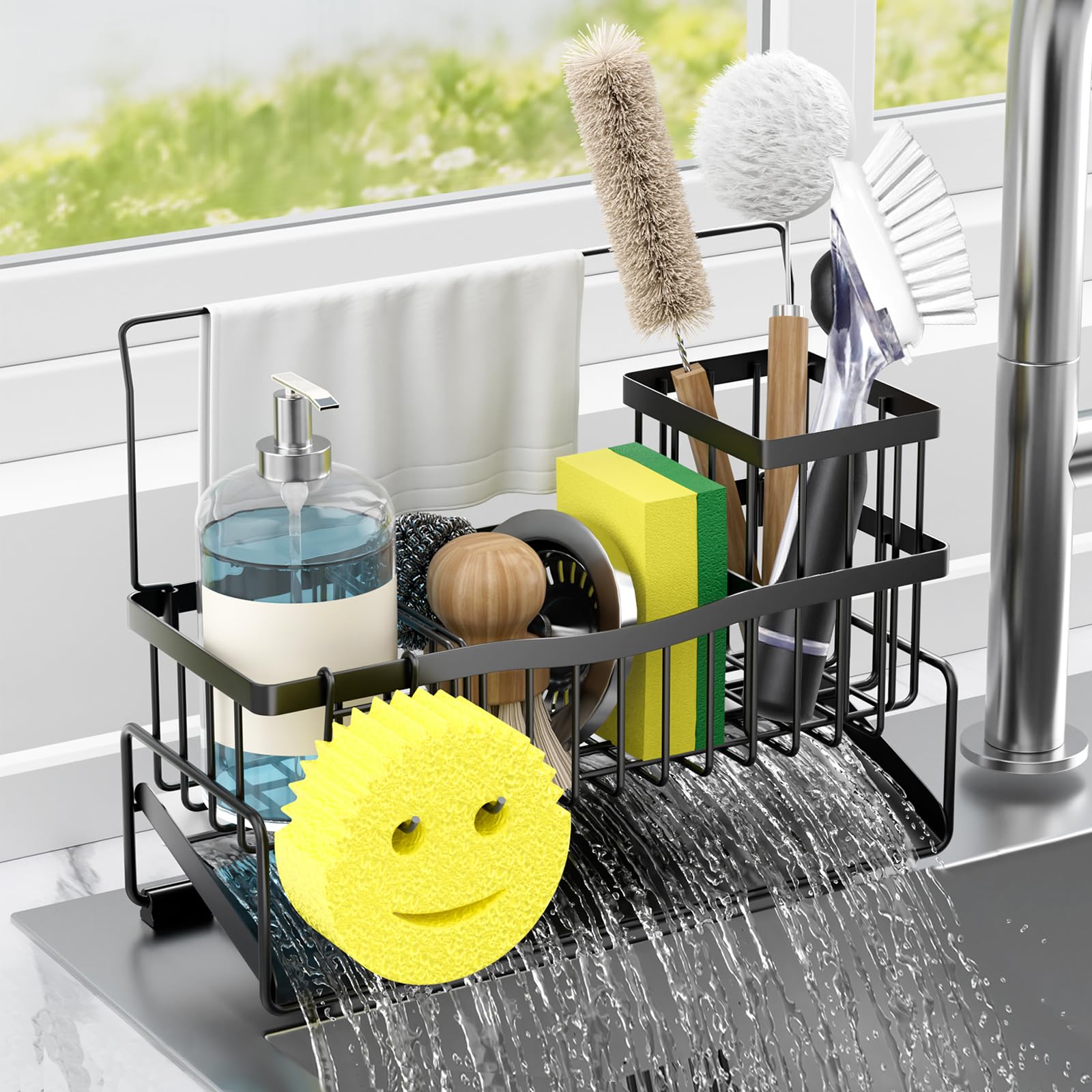 Adurei Sponge Holder for Kitchen Sink