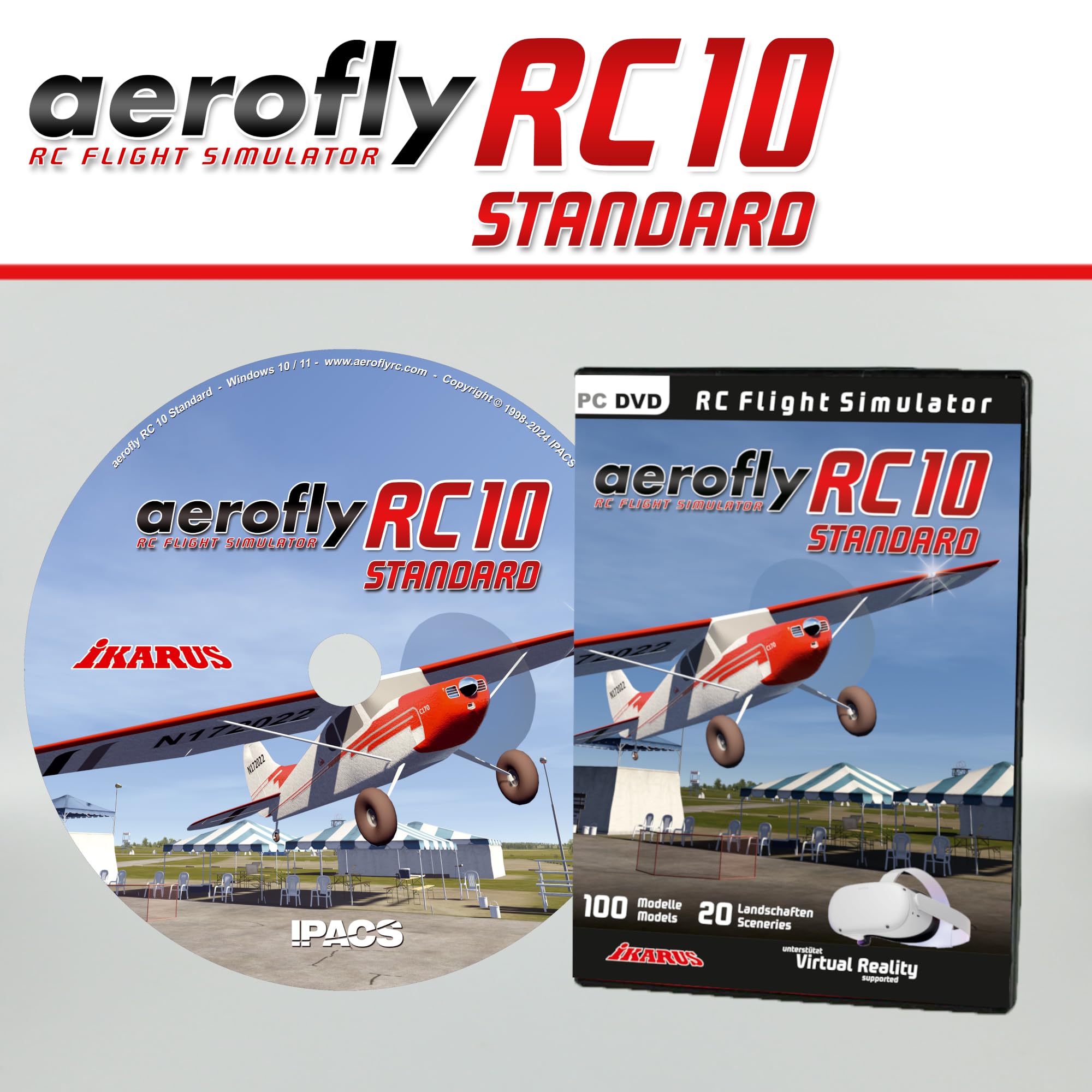 aeroflyRC10 STANDARD auf DVD für Windows