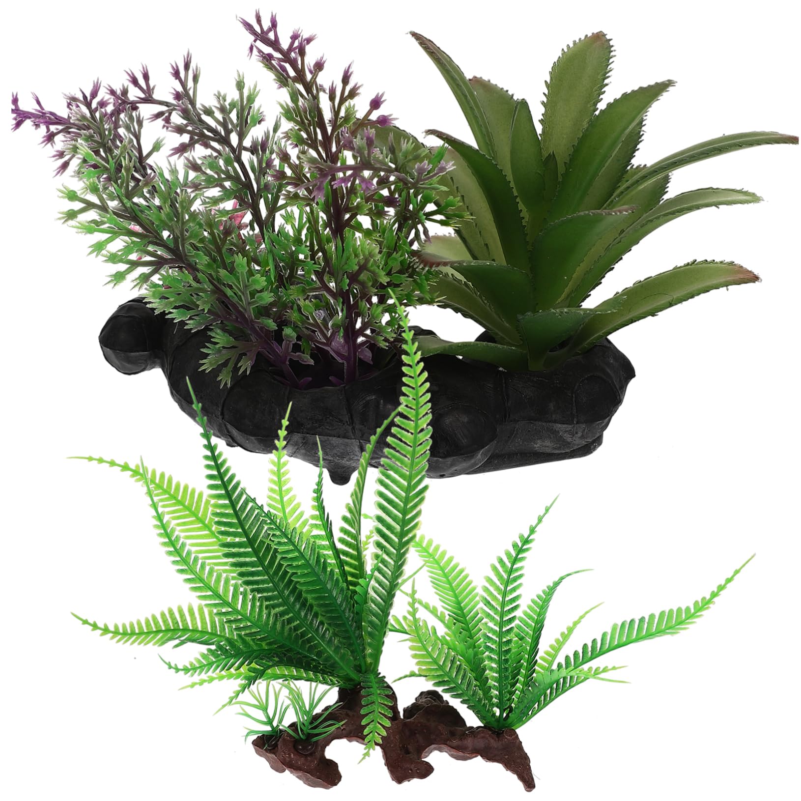 Yardwe Dekoration 3 Sätze Künstliche Wasserpflanzen Aquarium Panzer Aquarien Luft Tank Aquatisches Wassergras Netz Plastik 2 Stück * 3 Unterwasser Pflanzen Züchten