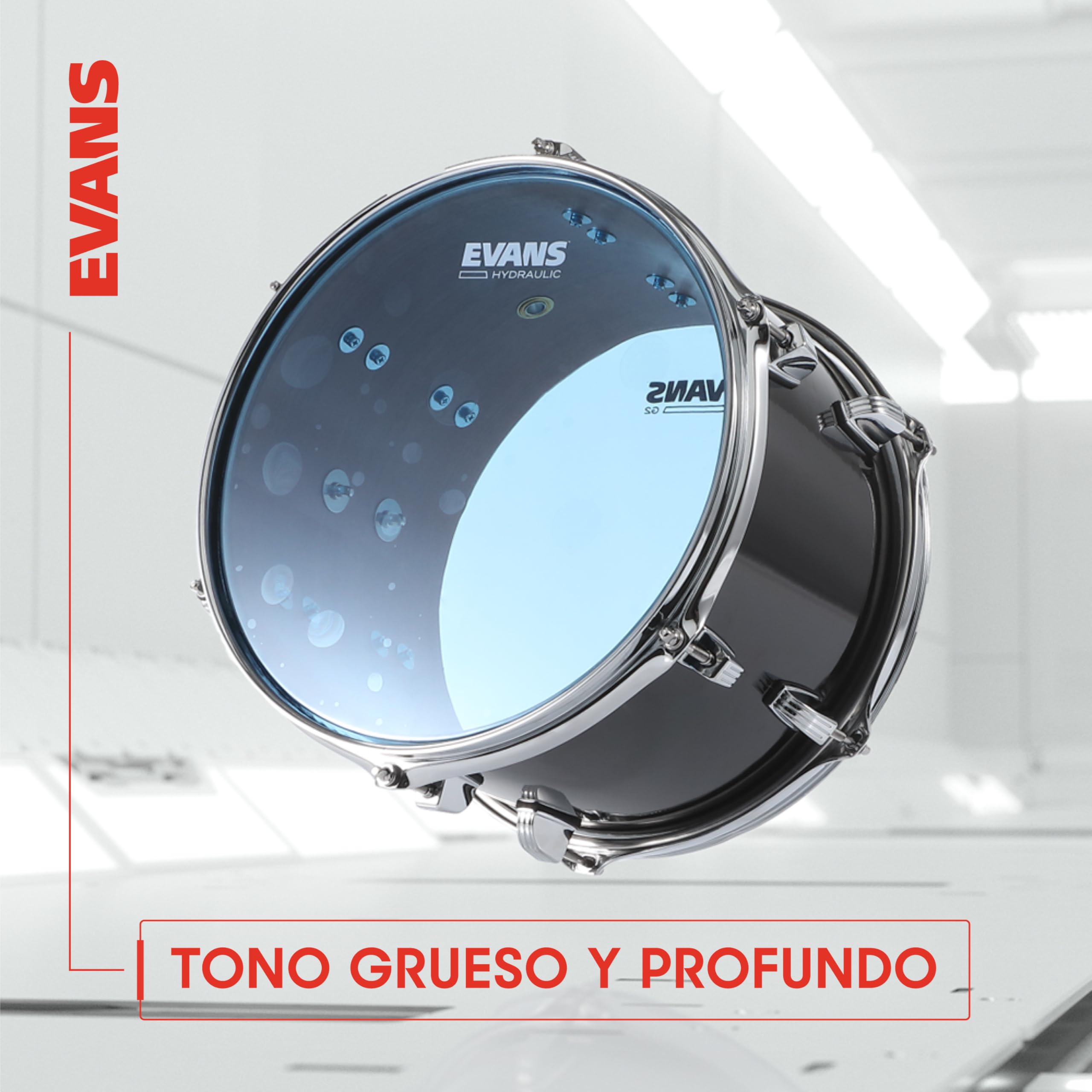 Evans Parche hidráulico rojo, 14 pulgadas