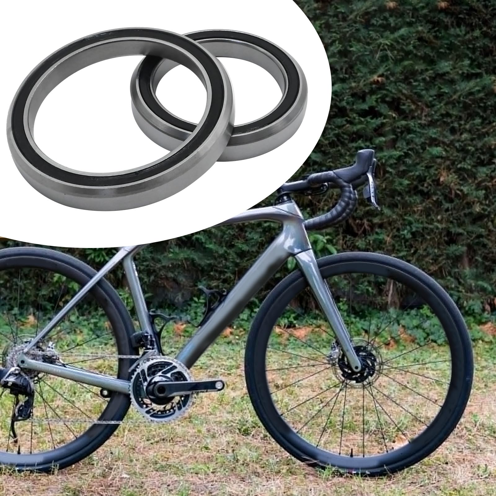 2 cuscinetti per sterzo per bicicletta, in acciaio, cuscinetti di ricambio per Trek Domane, Emonda Madone, sistemi Knock Block 30,15 x 41 x 6,5 / 40 x 51 x 6,5 mm