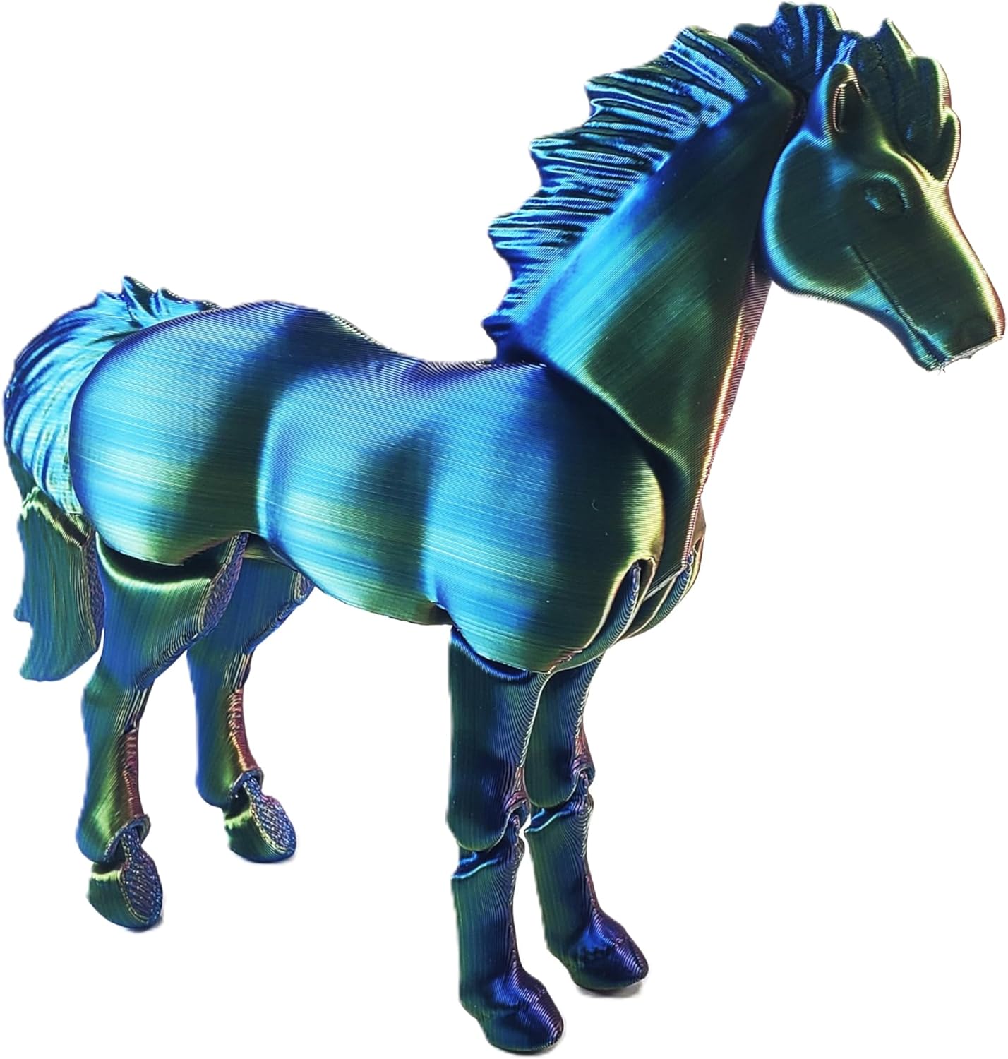 3D Printed Articulating Horse (Blue/Purple)