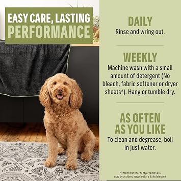 E-Cloth Pet Cleaning & Drying Bath Towel, Absorbent & Easy to Wash - Medium
