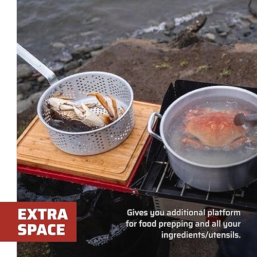 Miniatura 3 de Camp Chef - Juego de estantes laterales plegables para 2 quemadores