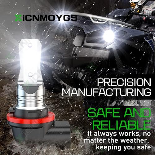 Miniatura 4 de XICNMOYGS 34901-HR3-A21 92069-0019 - Bombillas para faros delanteros compatibles con Honda Rancher TRX420 2015-2022, ATV UTV exclusivo, Plug and Play