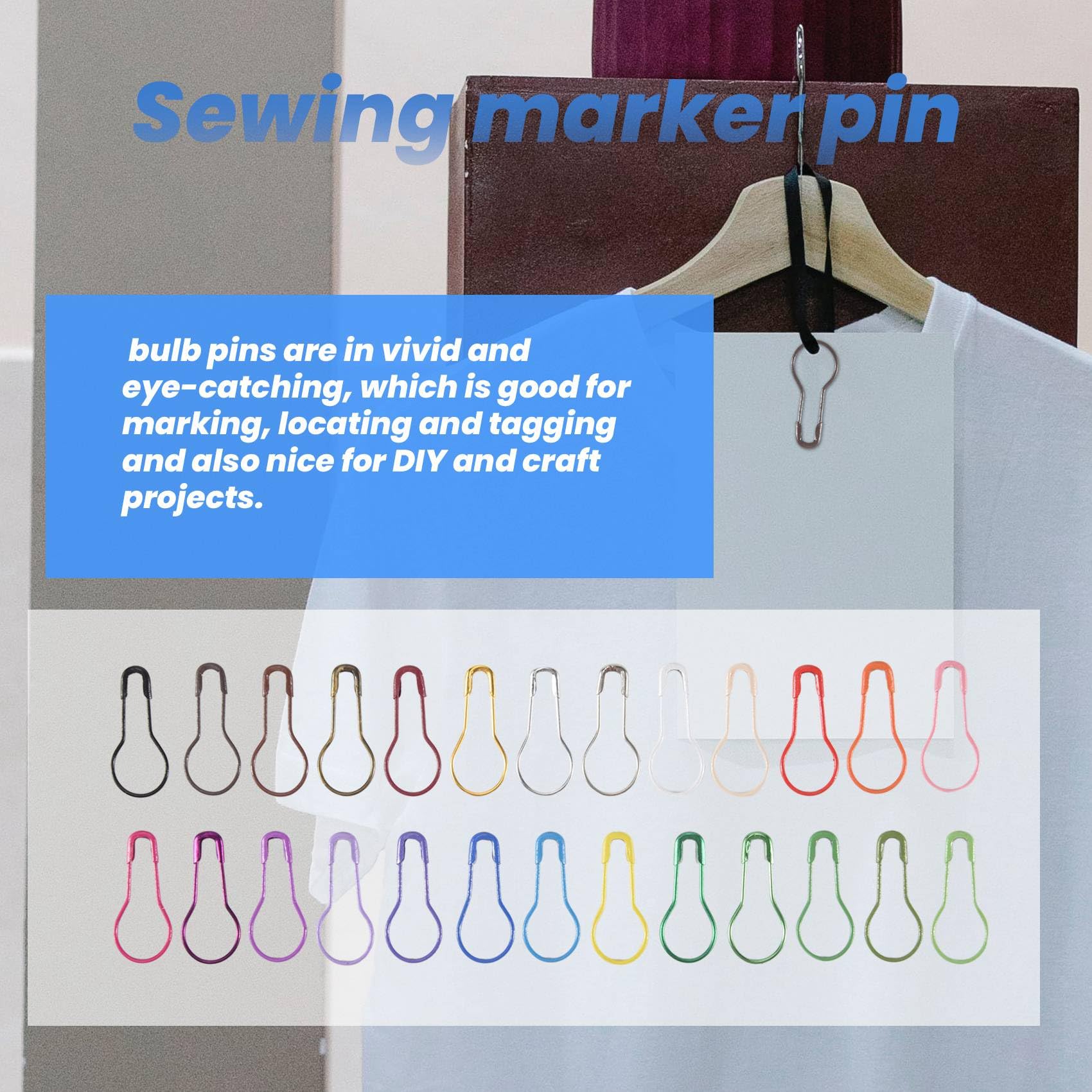 Bunte Metall-Strickstifte - Sicherheitsstifte In Kürbisform Für Handarbeiten