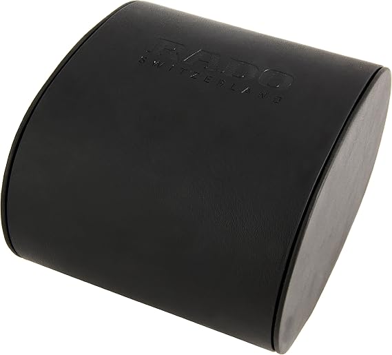 Rado Men's R20861165 Integral Men's Watch, Black Dial, Leather Strap, Simple Design, Calendar Included