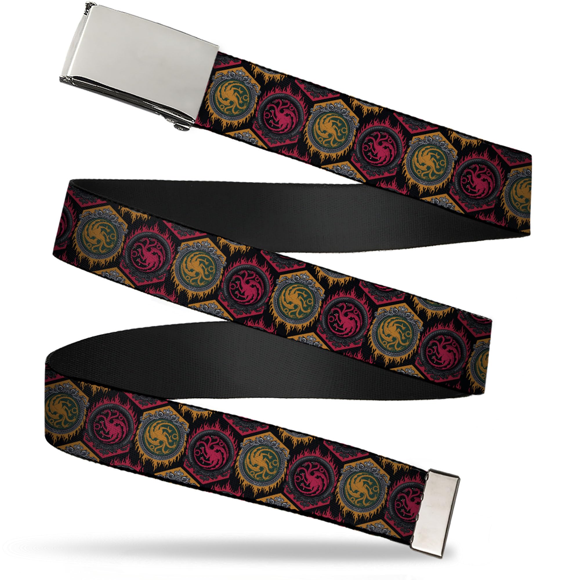 Buckle-Down House of the Dragon Flip Web Belt House of the Dragon Targaryen Sigil Flip