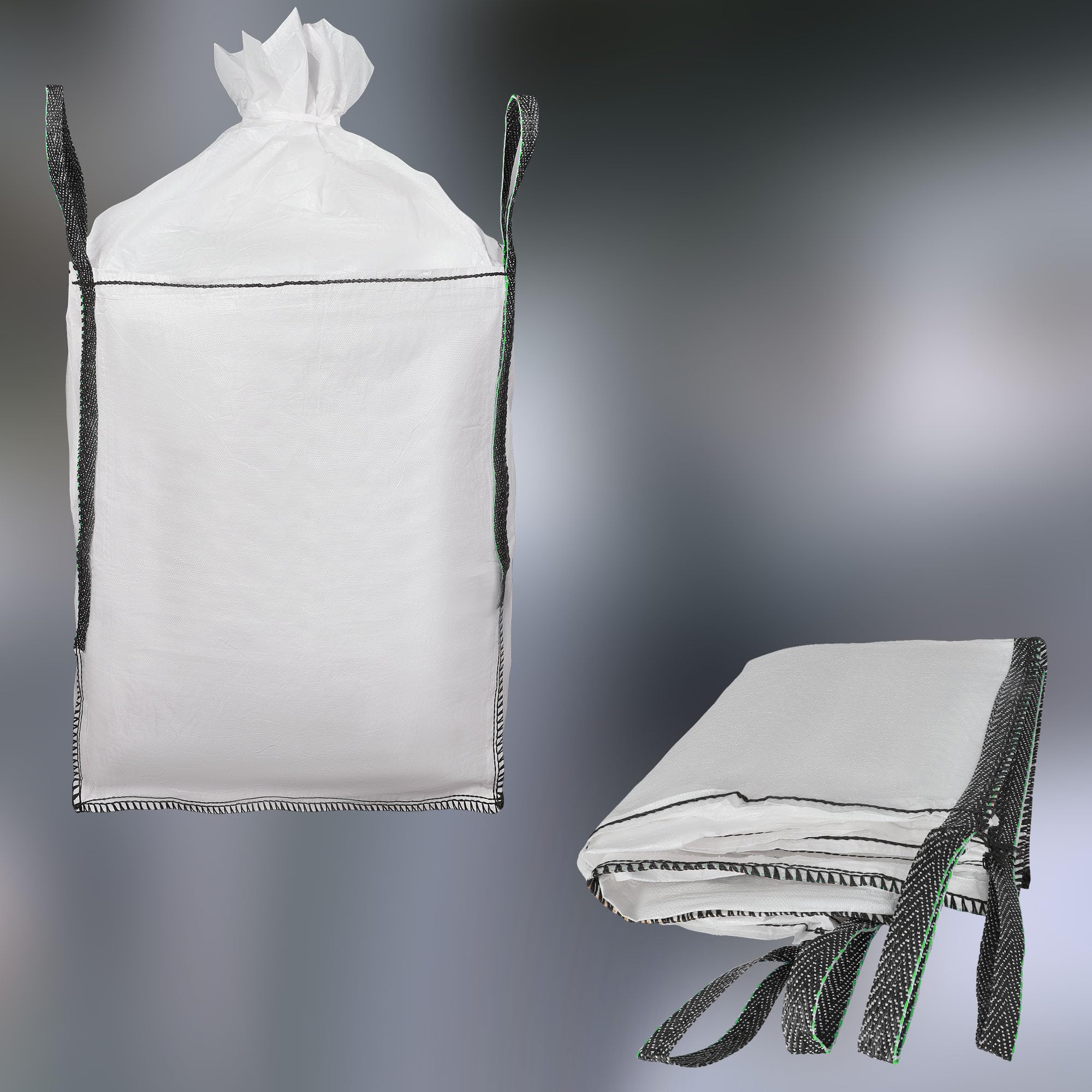 KOTARBAU® 4 St Big Bag Säcke 90x90x160cm Gartenabfallsack Stabil Schürze und Auslauftrichter 1000kg PP Schwerlastsack Gartenabfallsäcke Gartentasche Abfallsäcke Schuttsäcke Bauschuttsäcke Garten Zubeh