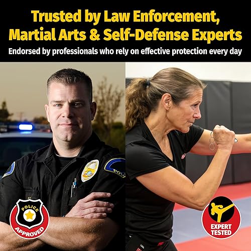 Miniatura 6 de MUNIO Self Defense Keychain – Stylish, Portable Safety Tool for Women & Men – Non-Lethal, TSA Approved, Made in USA cruz