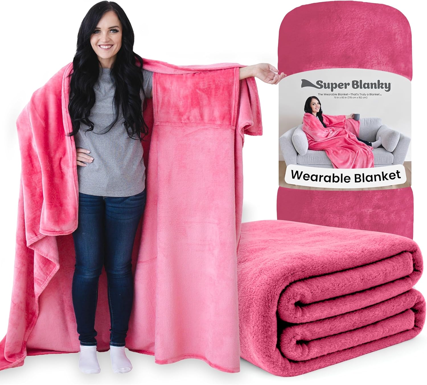 Wearable Blankets for Women, Adult Wearable Blanket Men, Valentine's Day Gifts for ...