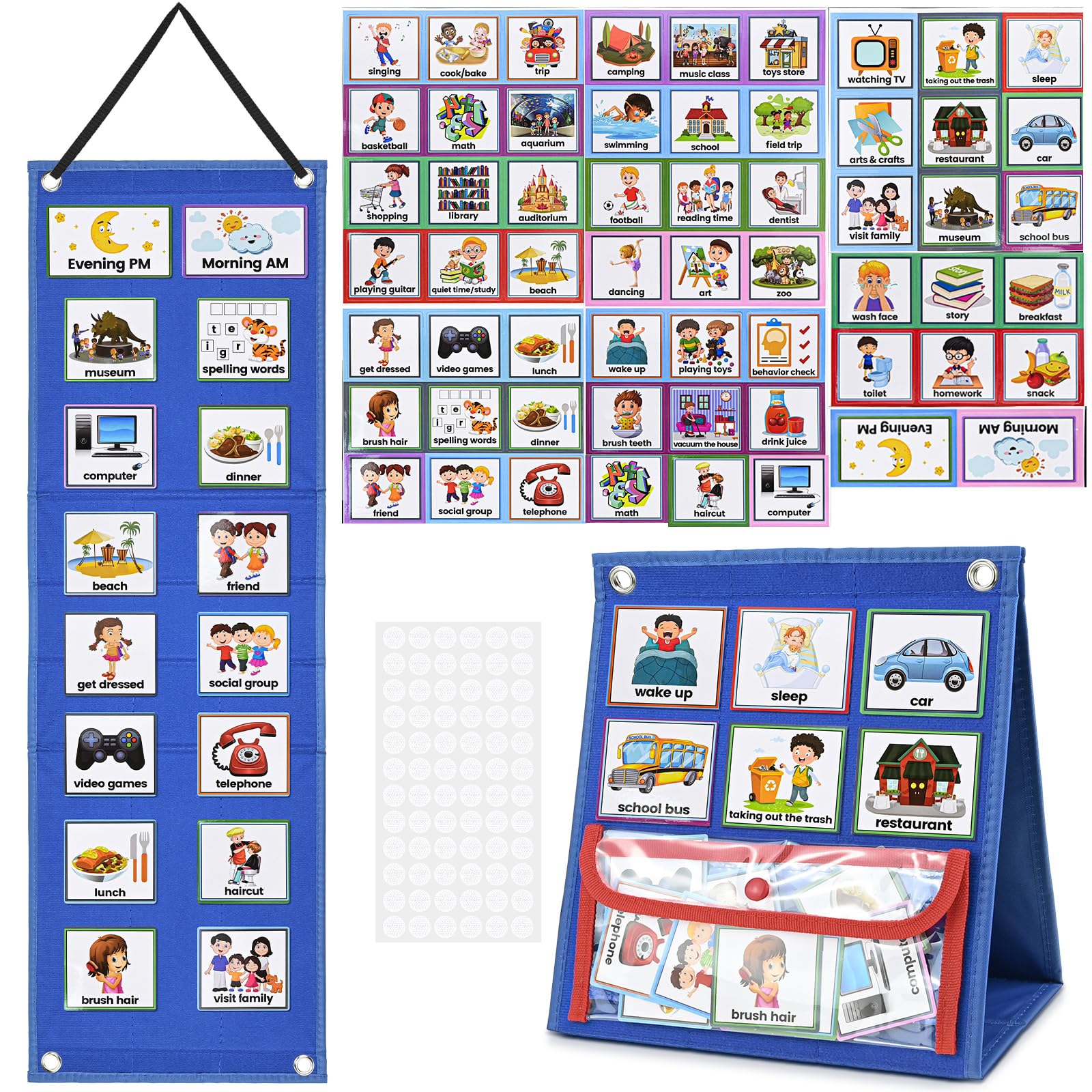 Buy Visual Timetable, 70Pcs Daily Routine Chart Learning Materials