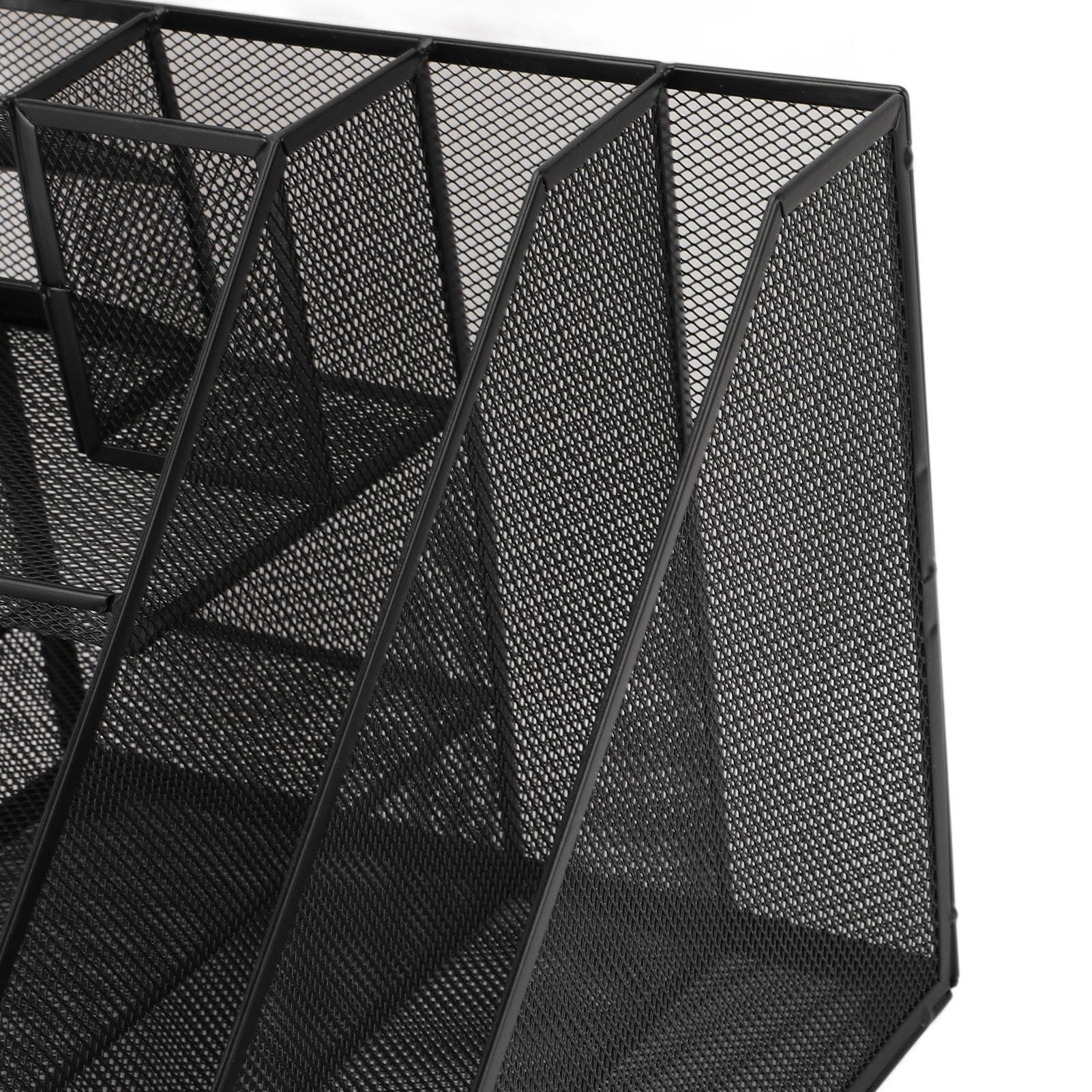 Topiky Organizer da Tavolo in Rete di Ferro con Portapenne, Portadocumenti Multifunzionale per Forniture da Scrivania per Ufficio
