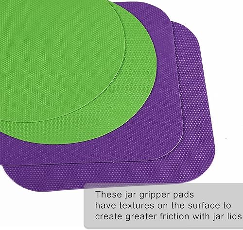 Miniatura 4 de 4 piezas de almohadillas de agarre para abrir tarros, agarradores de frascos de goma, abridor de tarros multifunción para personas mayores con manos