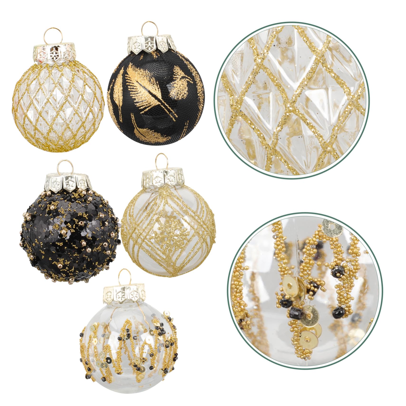 25pezzi Palline di Natale Decorative Sospese Ornamenti Sfera per Albero di Natale di Palline Infrangibili per Decorazioni Natalizie