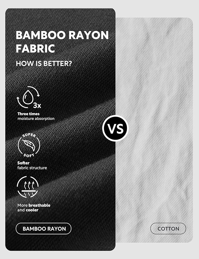 DAVID ARCHY Men's Underwear Briefs Rayon Made from Bamboo Wicking-Moisture Support Pouch Soft Underwear for Men 4 or 7 Pack