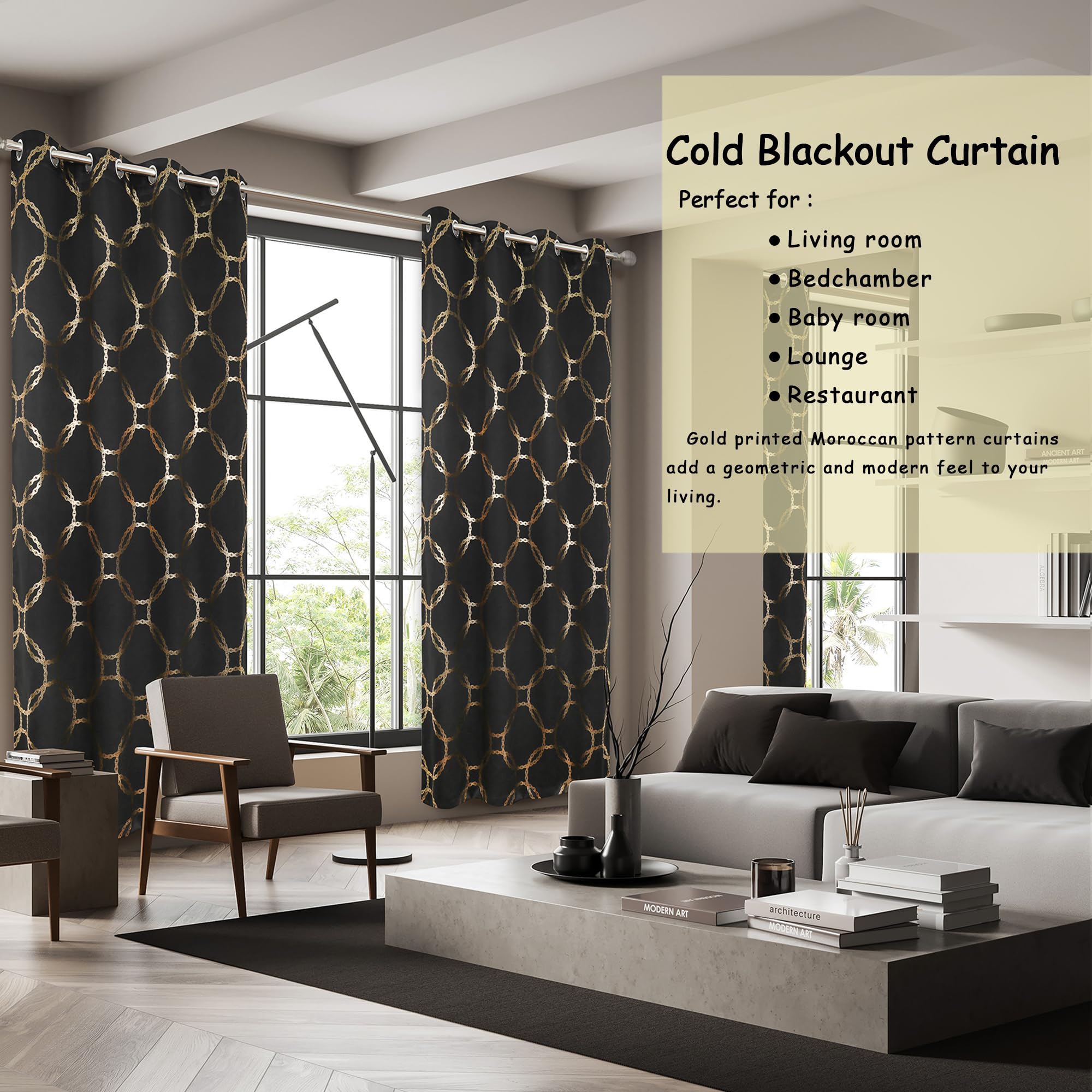 INSFBRB Cortinas Opacas Rústicas Con Estampado Artístico De William Morris Para Sala De Estar, Con Aislamiento Térmico, Estilo Bohemio De Mediados De Siglo, Con Estampado De Pájaros, 2 Paneles, 63