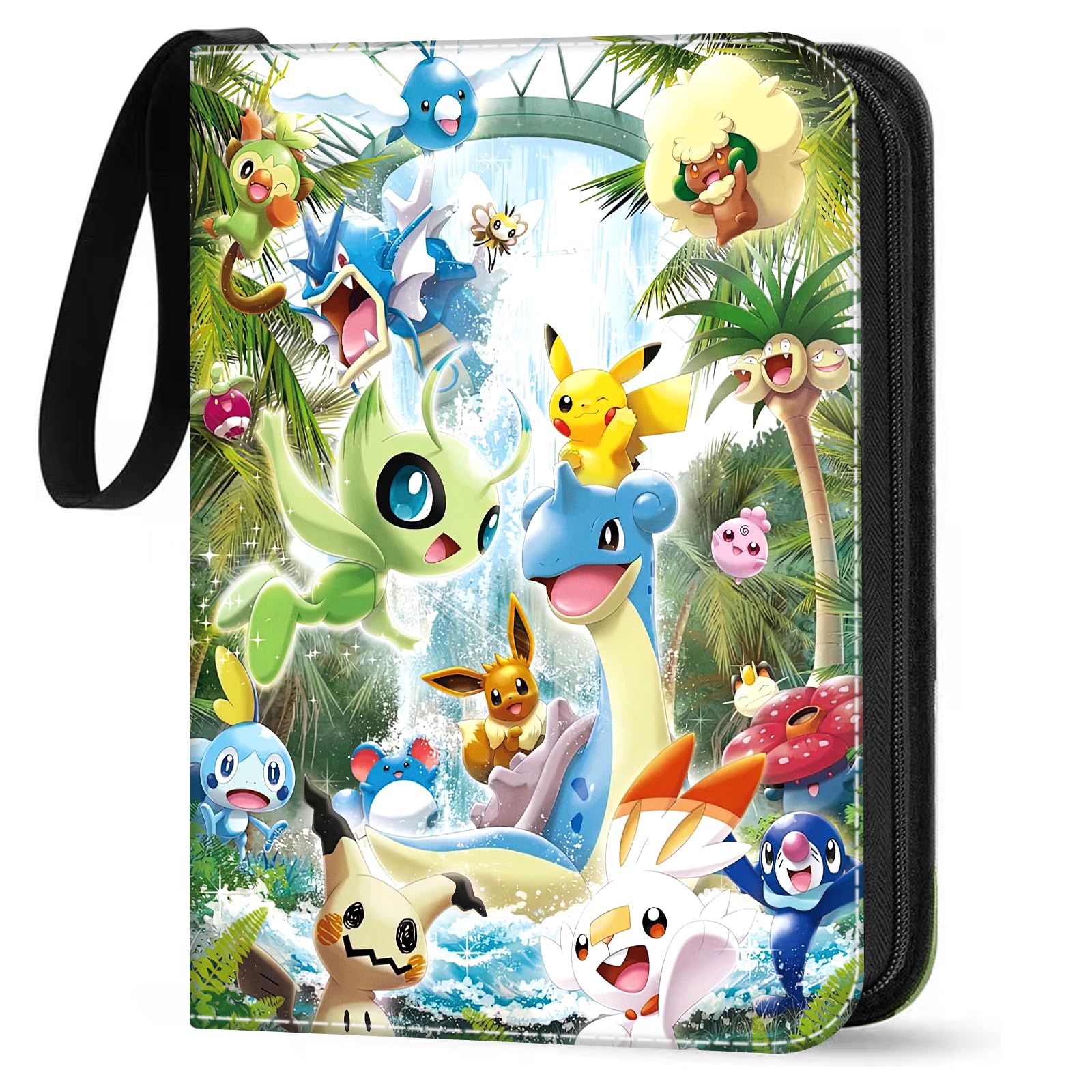 Sammelalbum für Karten, 50 Seiten 400 Karten Kapazität Sammelkarten Album Sammelmappe Karten Ordner Heft, Tragbarer wasserdichter Kartenhalter Card Collection Sammelheft, Geschenk für Kinder, G