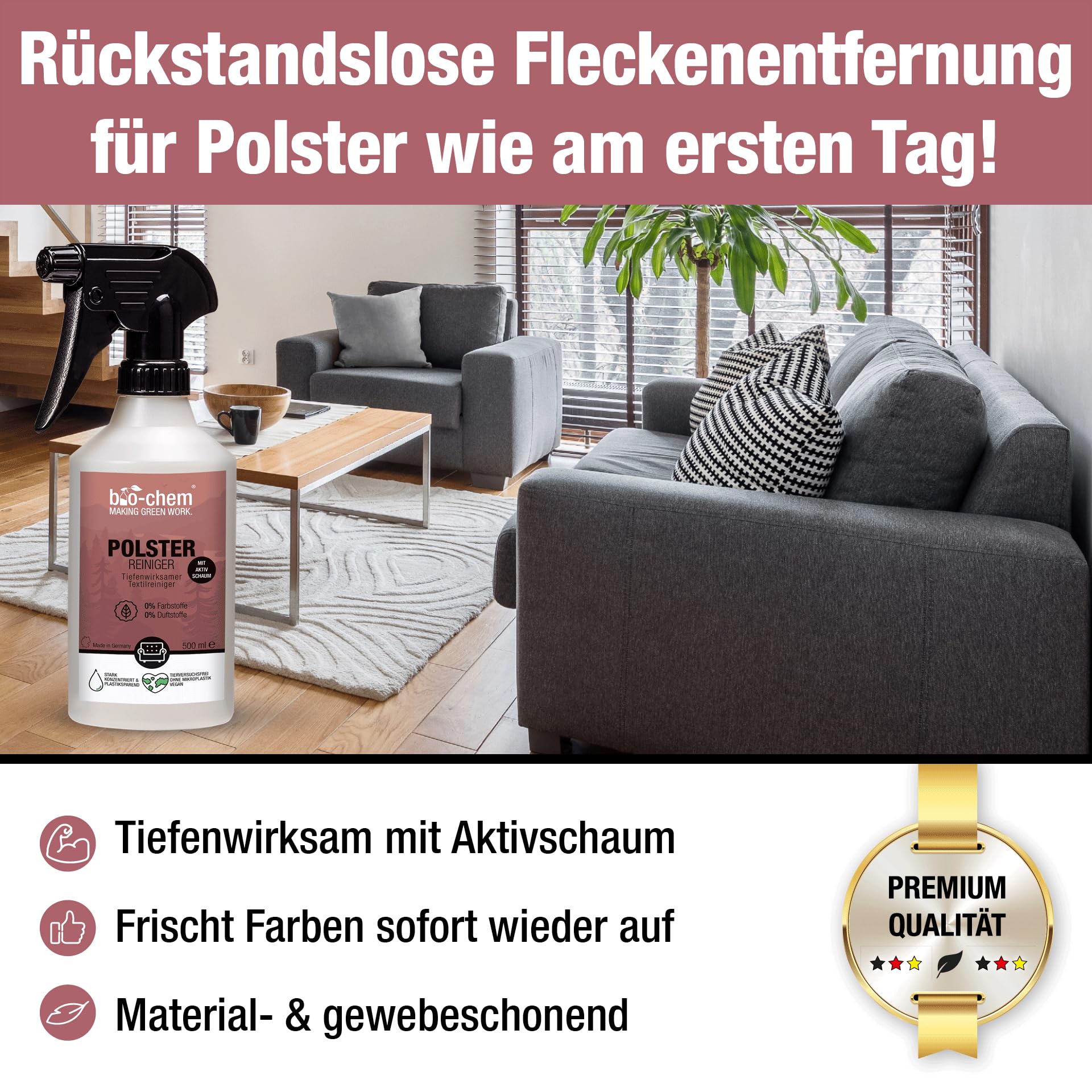 bio-chem Polsterreiniger Konzentrat 3x 500ml