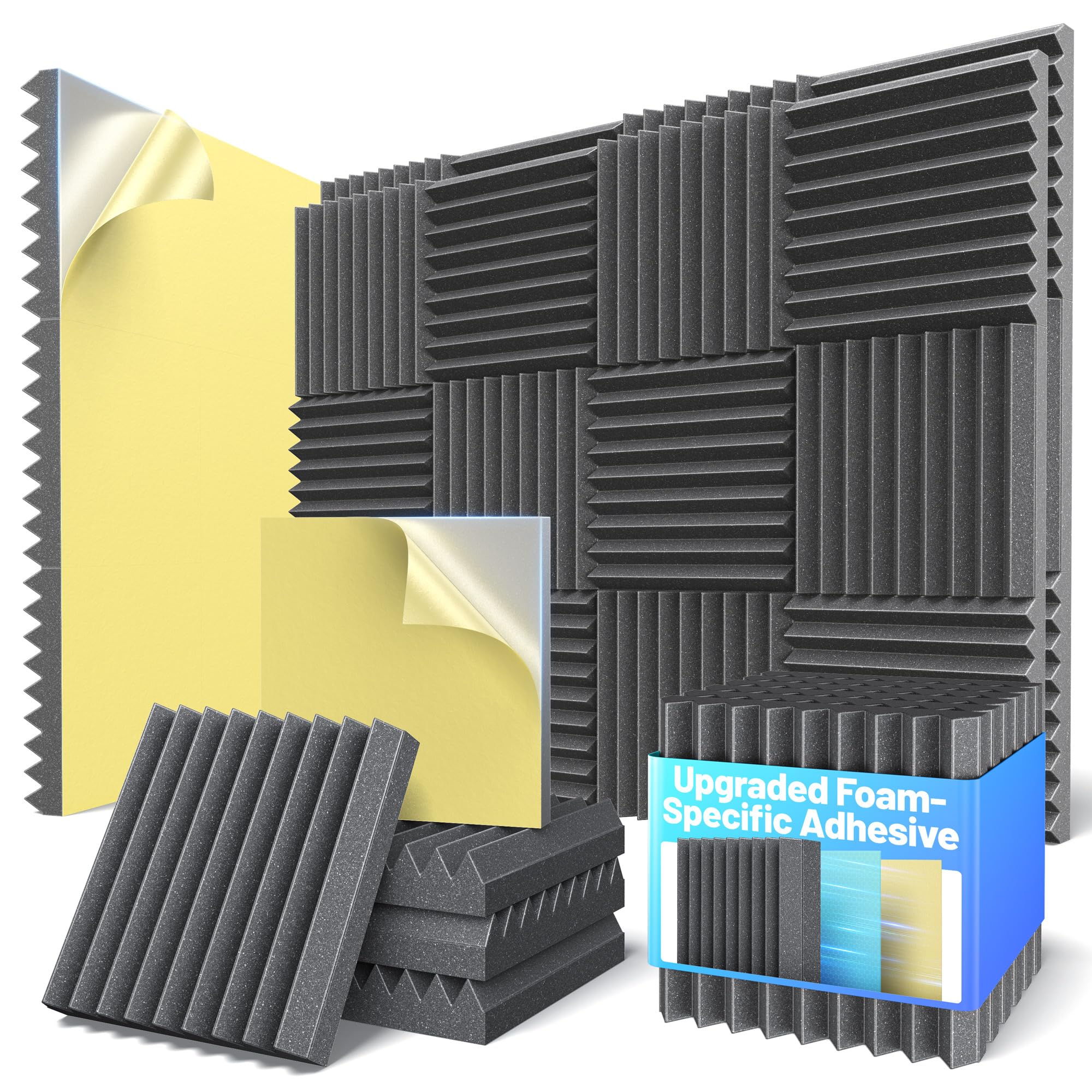 Photo 1 of BangXyth Sound Proof Foam Panels - 2 Inch Thick Acoustic Panels - 36 Pack
