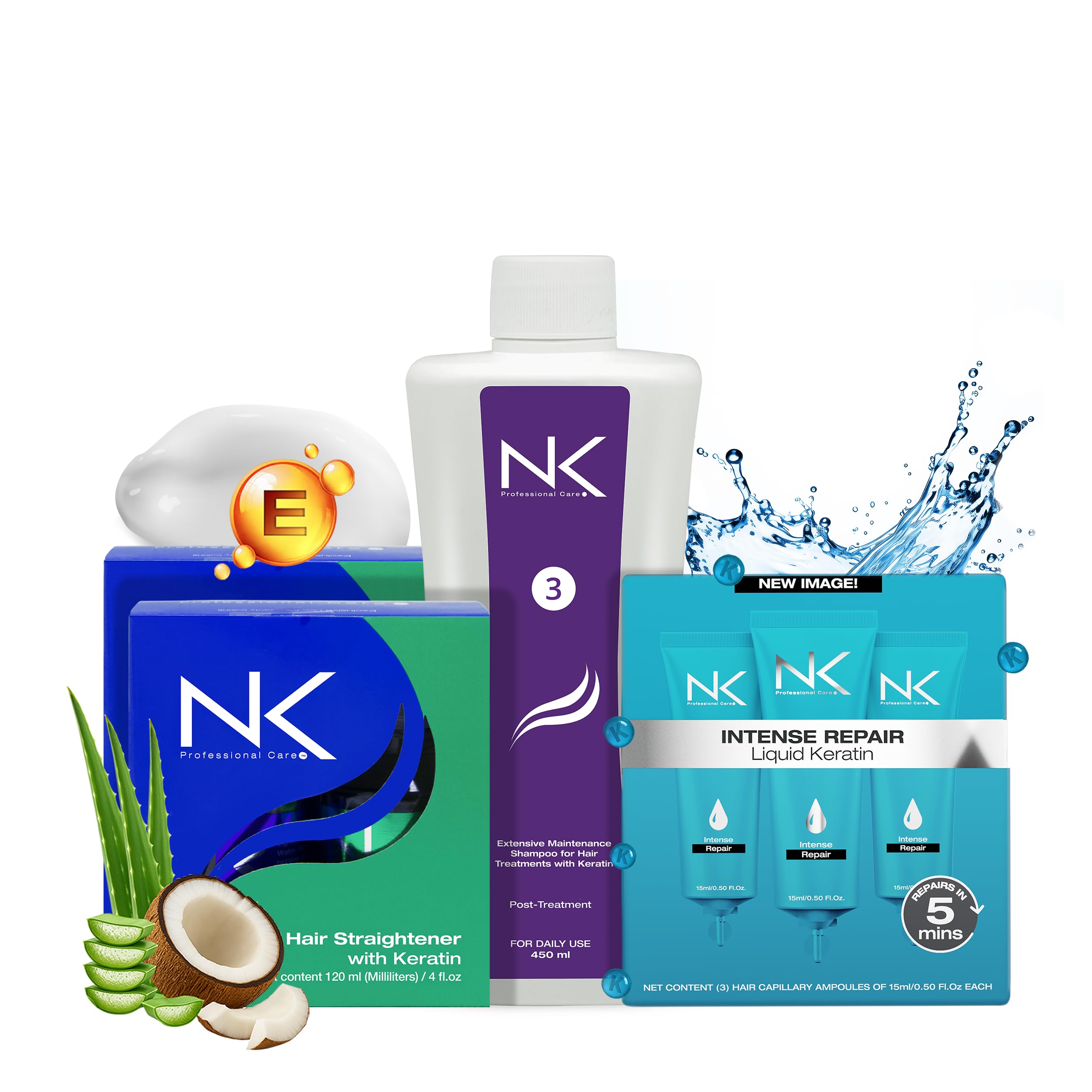 nkページ　美容液セット Amazon.com: NK Professional Care. Complete Hair Straightening