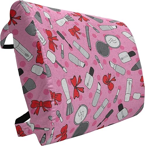 Miniatura 90 de Lunarable Teal Travel Pillow Neck Rest, Aquatic Fauna Theme Hand Drawn Style Various Starfish in Blue Shades, Memory Foam Traveling Accessory for