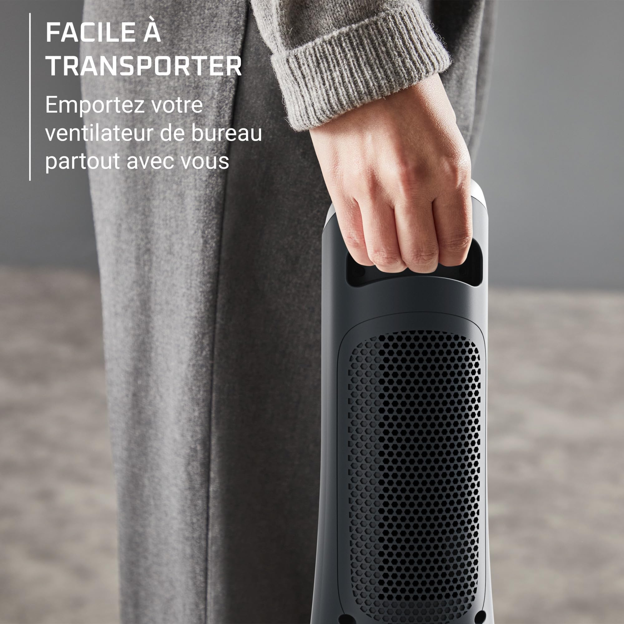 Rowenta Eole Compact, Ventilateur colonne, Rafraîchissement intense, Silencieux, Econome en énergie, Compact, Eco-conçu VU6220F0, Noir et Blanc