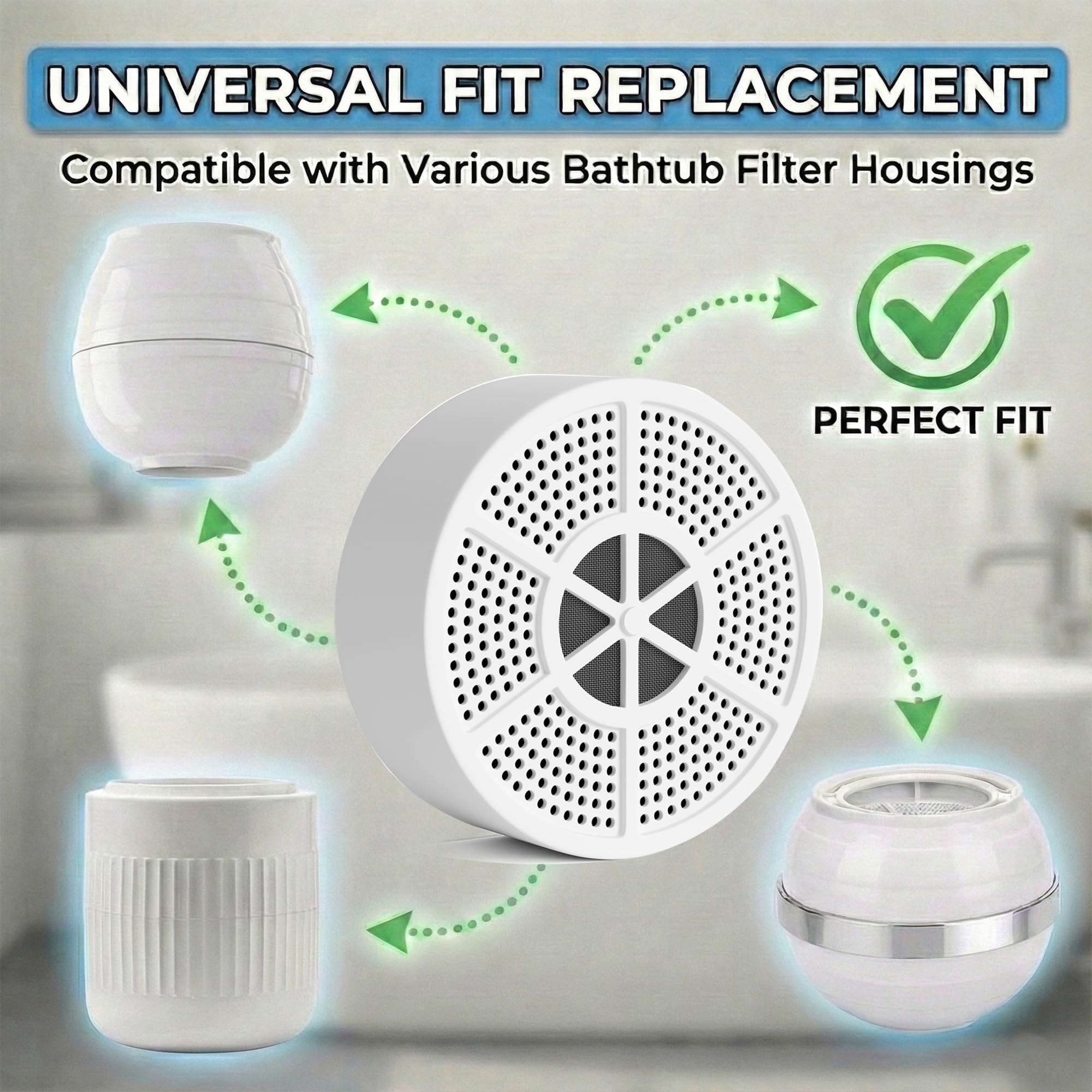Bathtub Filter Replacement - Improve Bath Water -2