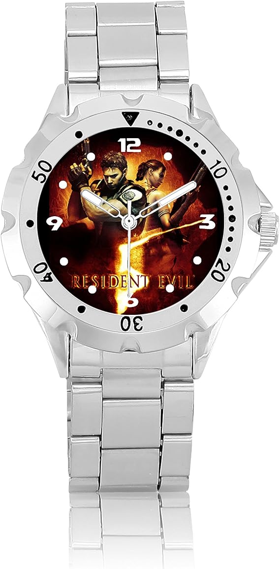Amazon 腕時計メンズステンレススチールwatch Psm317 Resident Evil 5バイオハザードb メンズ腕時計 腕時計 通販