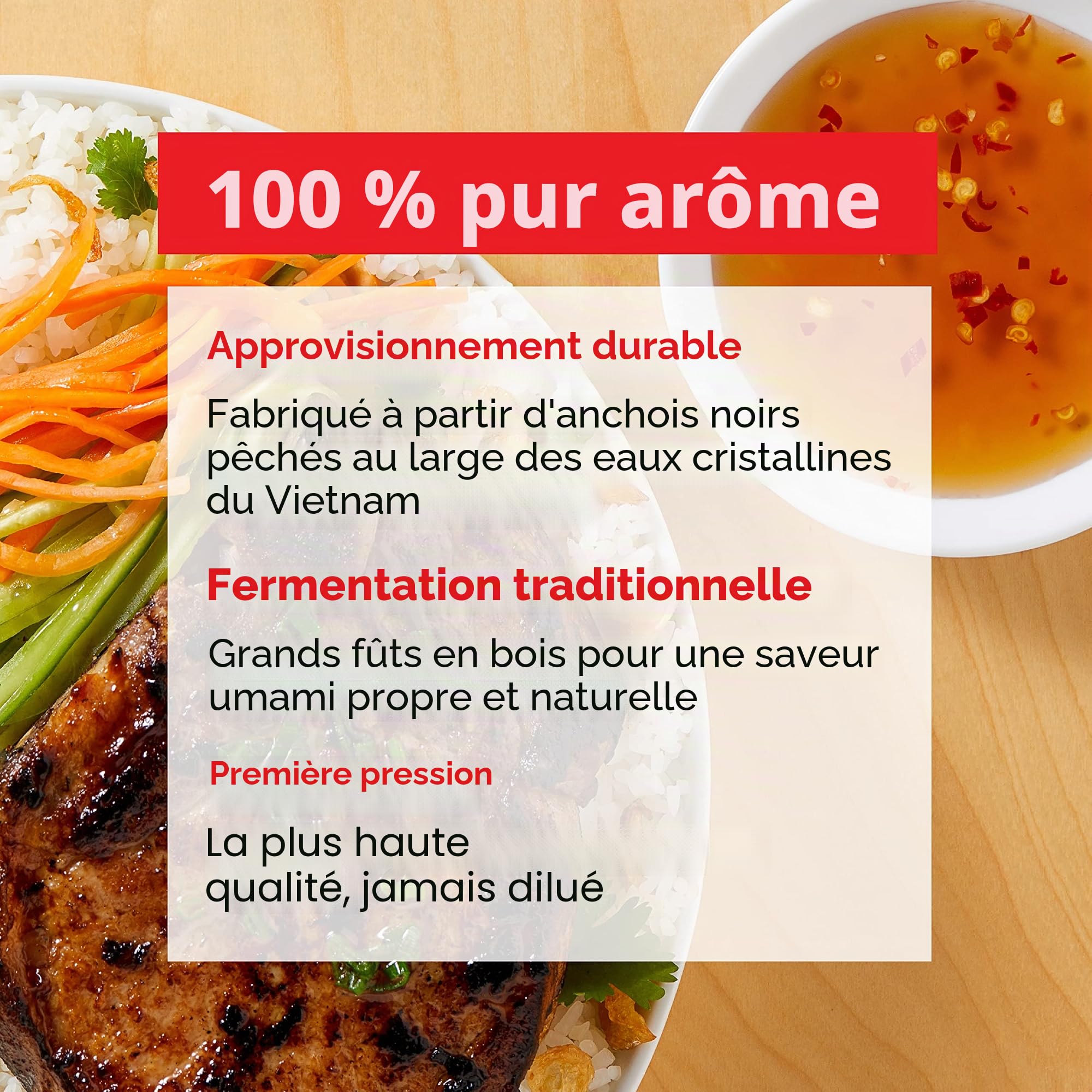 Red Boat Sauce de poisson rouge premium de Phu Quoc 500ml