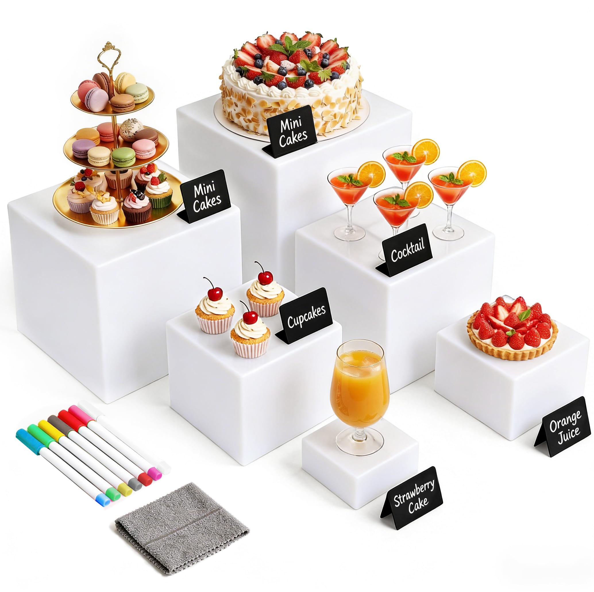 Acrylic Buffet Risers - Floating Display Stands -8