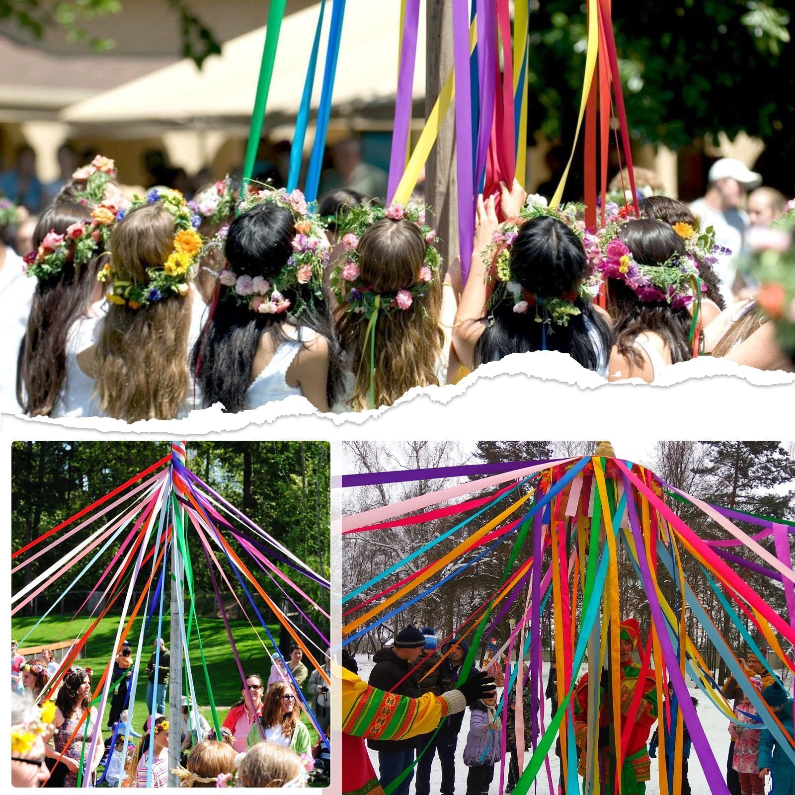 Nastro Di Raso Oro Antico 20mm - 66m Per Regali, Matrimoni, Decorazioni Torte E Bouquet - Foto 4