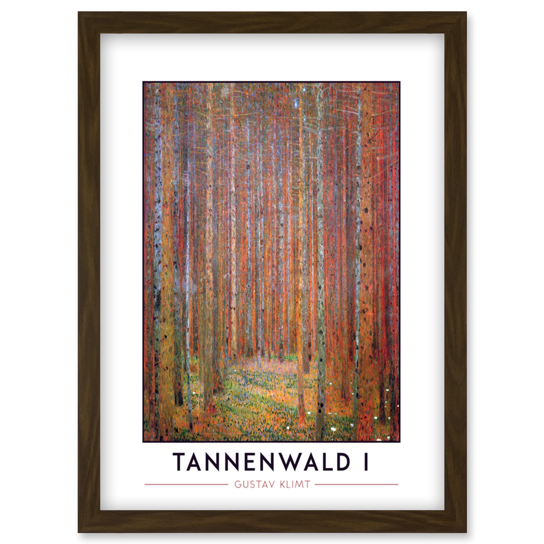 Gustav Klimt Tannenwald I Fir Forest Framed Wall Art Print A4 - Artery8