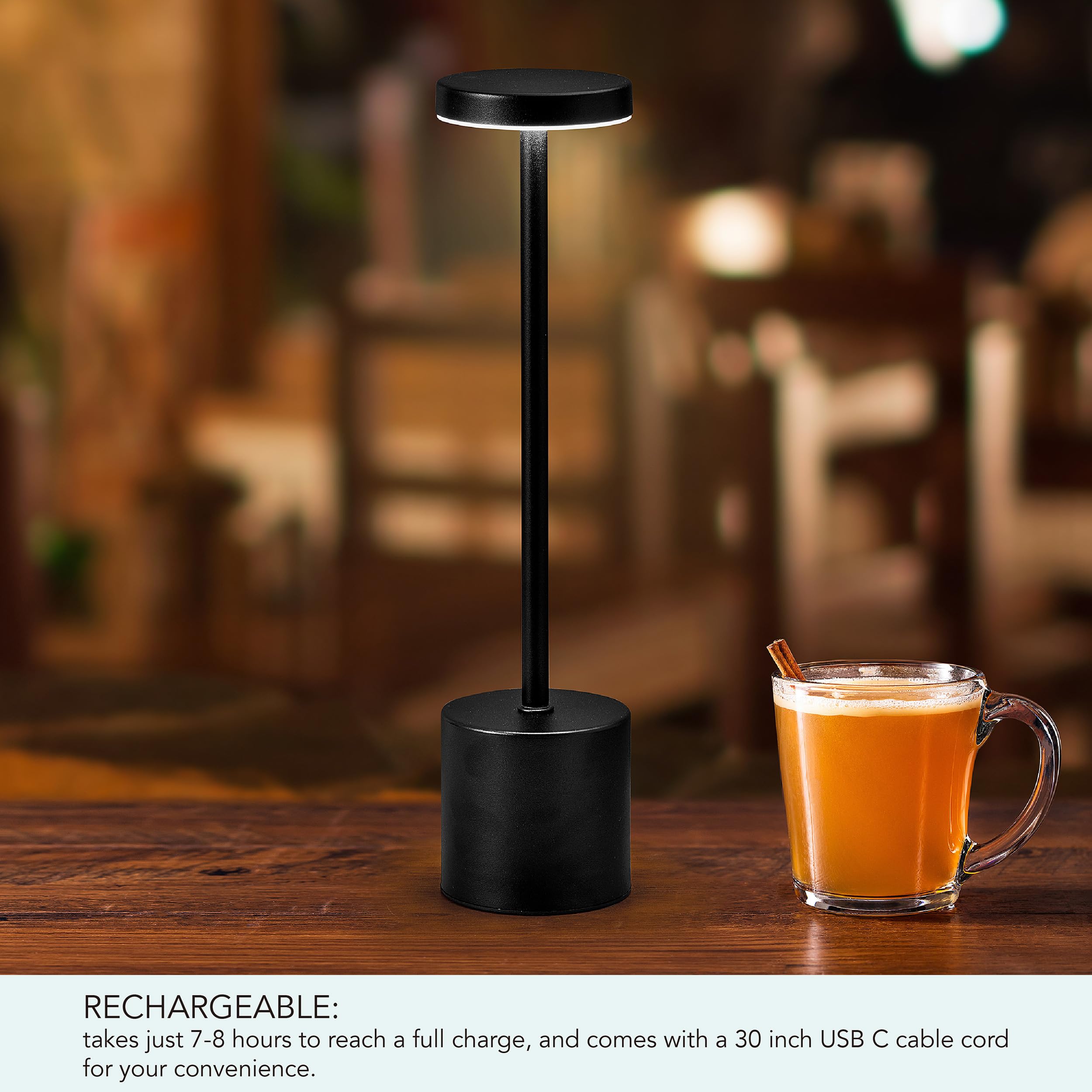 Amazon.com: Mikasa 13.3 Inch Rechargeable LED Lamp - Portable