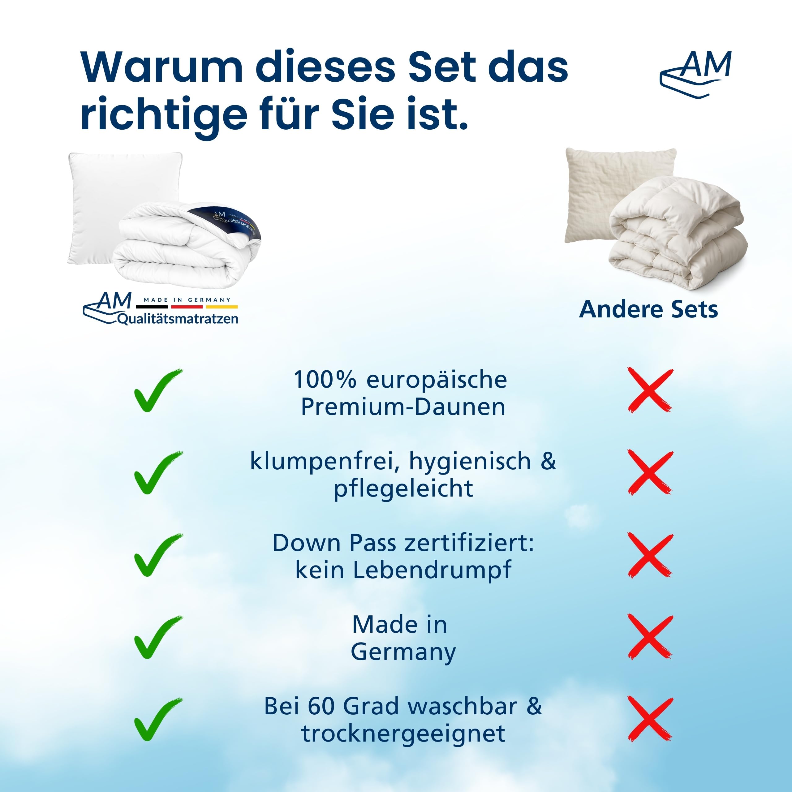 Edredón Plumas Cama 200x200 cm de 4 estaciones - Edredon de Plumas Nordico 200x200 con Almohada 40x80 cm - Set de Edredón Nórdico Plumón 200x200 - Hipoalergénico y con Certificación Oeko tex