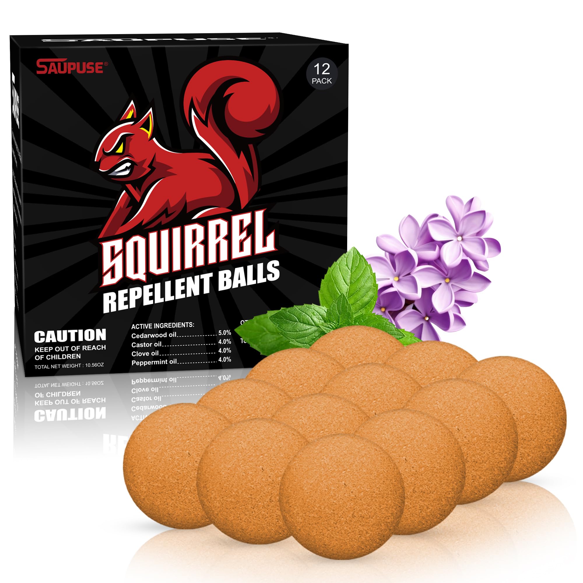 Squirrel Repellent Ball, Squirrel Repellent Outdoor for Outdoor & Indoor Use, Chipmunk Repellent, Keep Squirrels Out of Garden, Safe for Plants.Pets and Family.Squirrel Repellent Balls 12 Pack-image-24