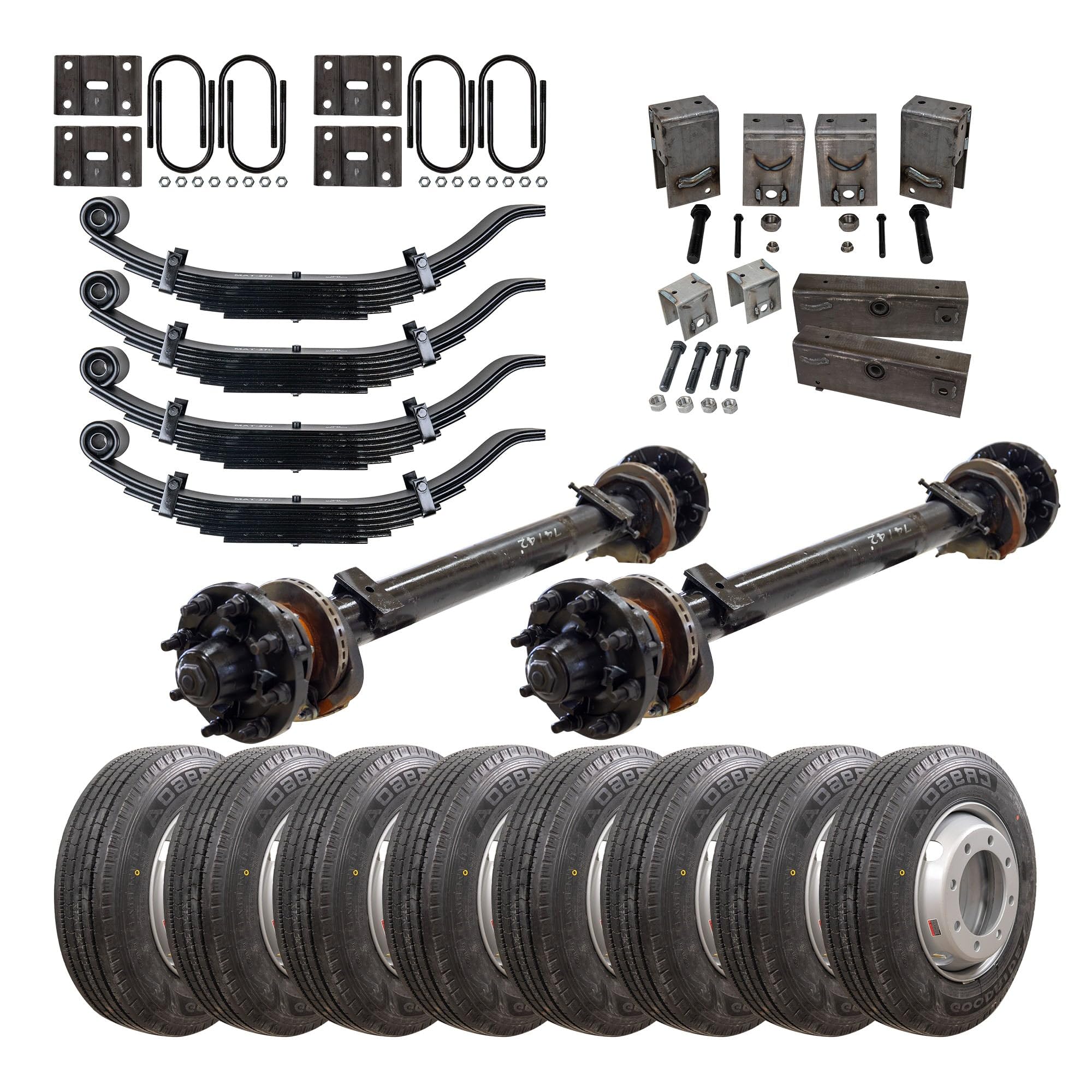 The Trailer Parts Outlet - 15,000 lb TK Tandem Axle Trailer Kit - Hydraulic Brake - 30K Capacity (Original Series), TK Trailer Kit / 74/42 (3'10)