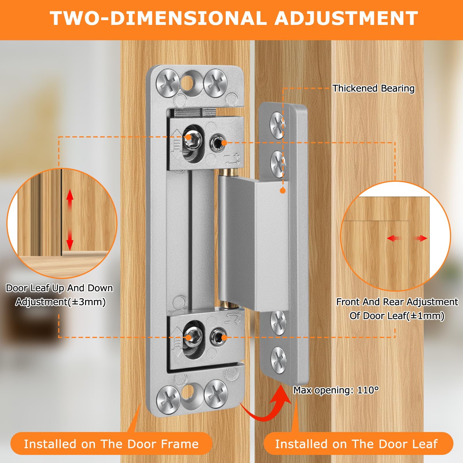 2 Pack Concealed Hinges - Image 3