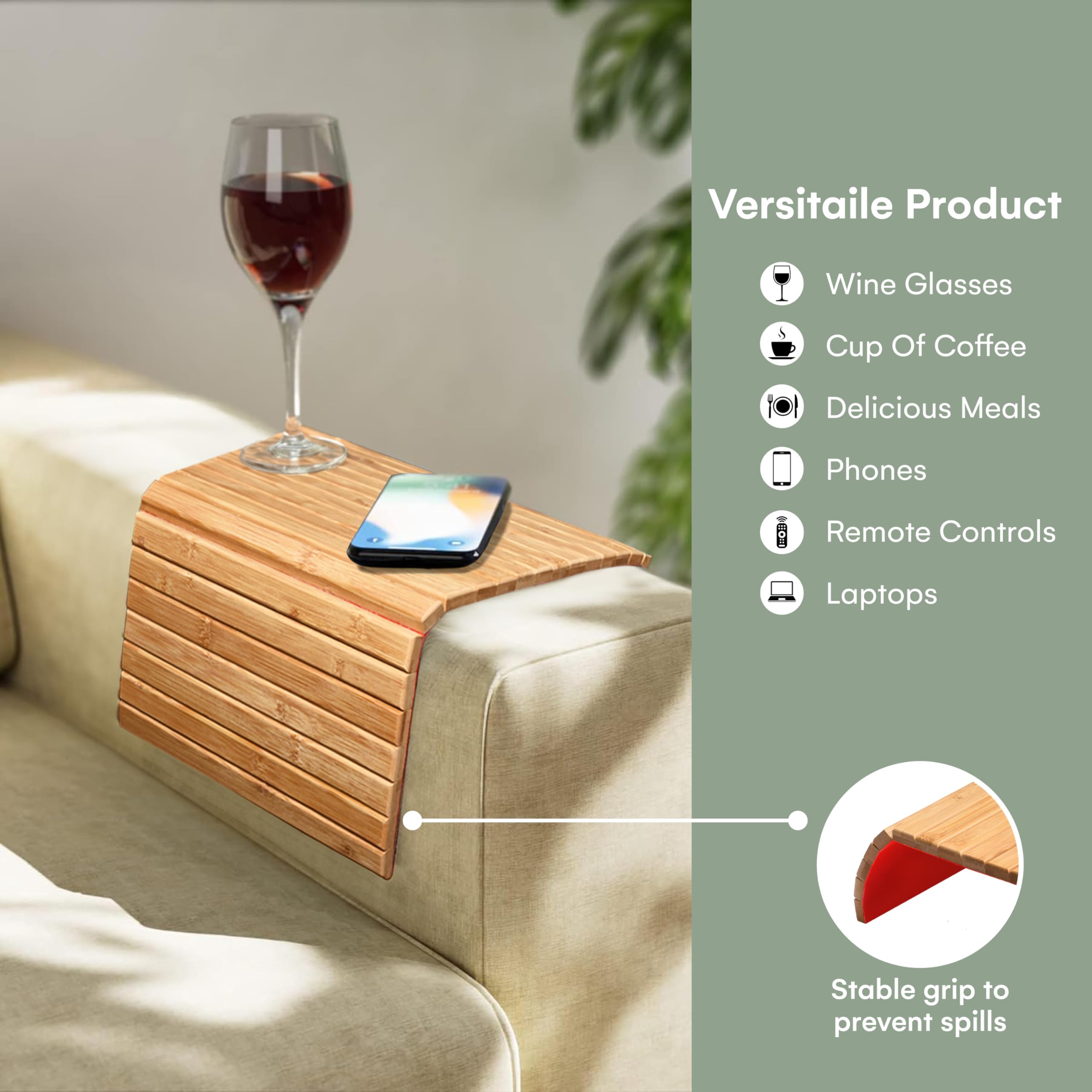 その他 songdream ArmTray Amazon.com: Hallops Bamboo Couch Arm Tray - 11.8 x 15.7 x