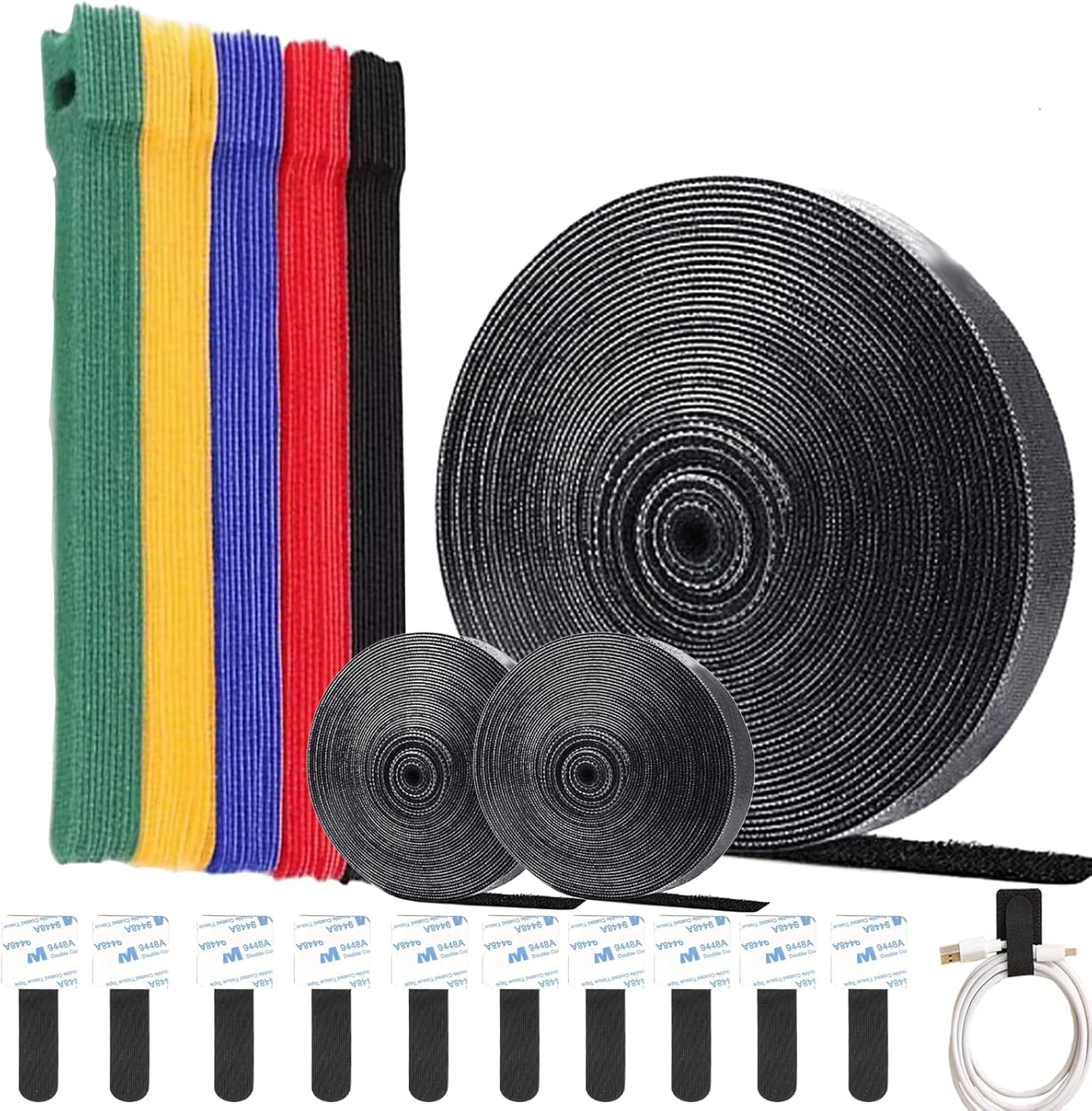 Cable Ties,Cable Management Kit,Cord Organizer,Under Desk