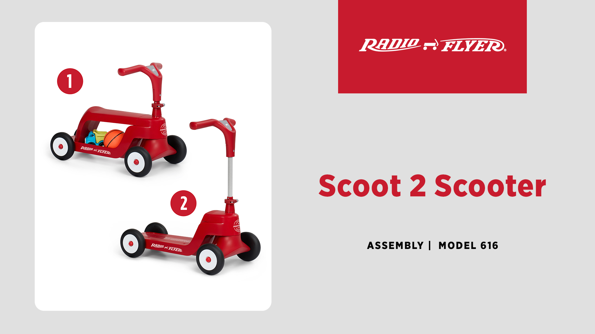 Amazon.com : Radio Flyer Scoot 2 Scooter, Blue, For Kids Ages 1-4