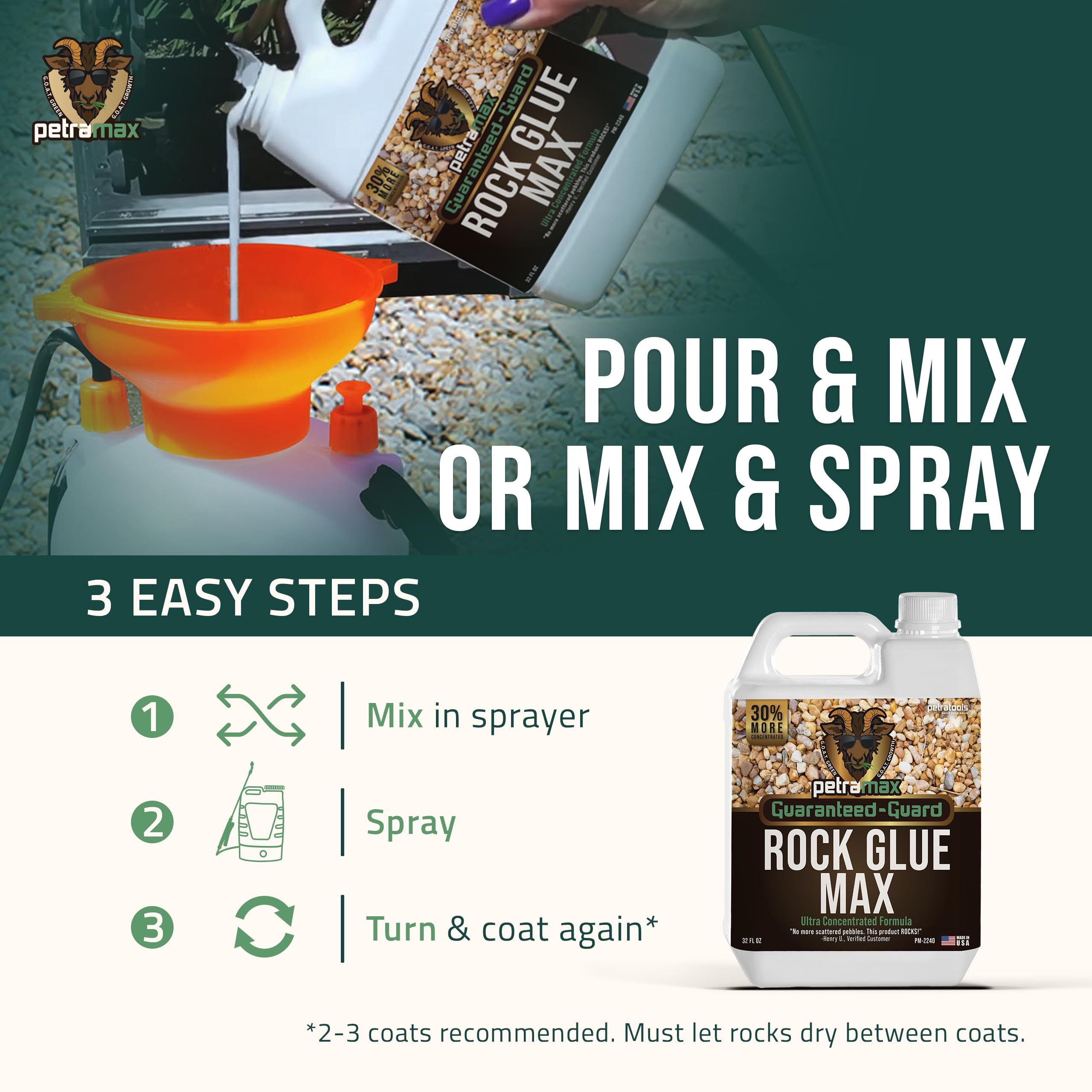 Snapklik.com : PetraMax Rock Glue For Landscaping, Rock Glue For Pea ...