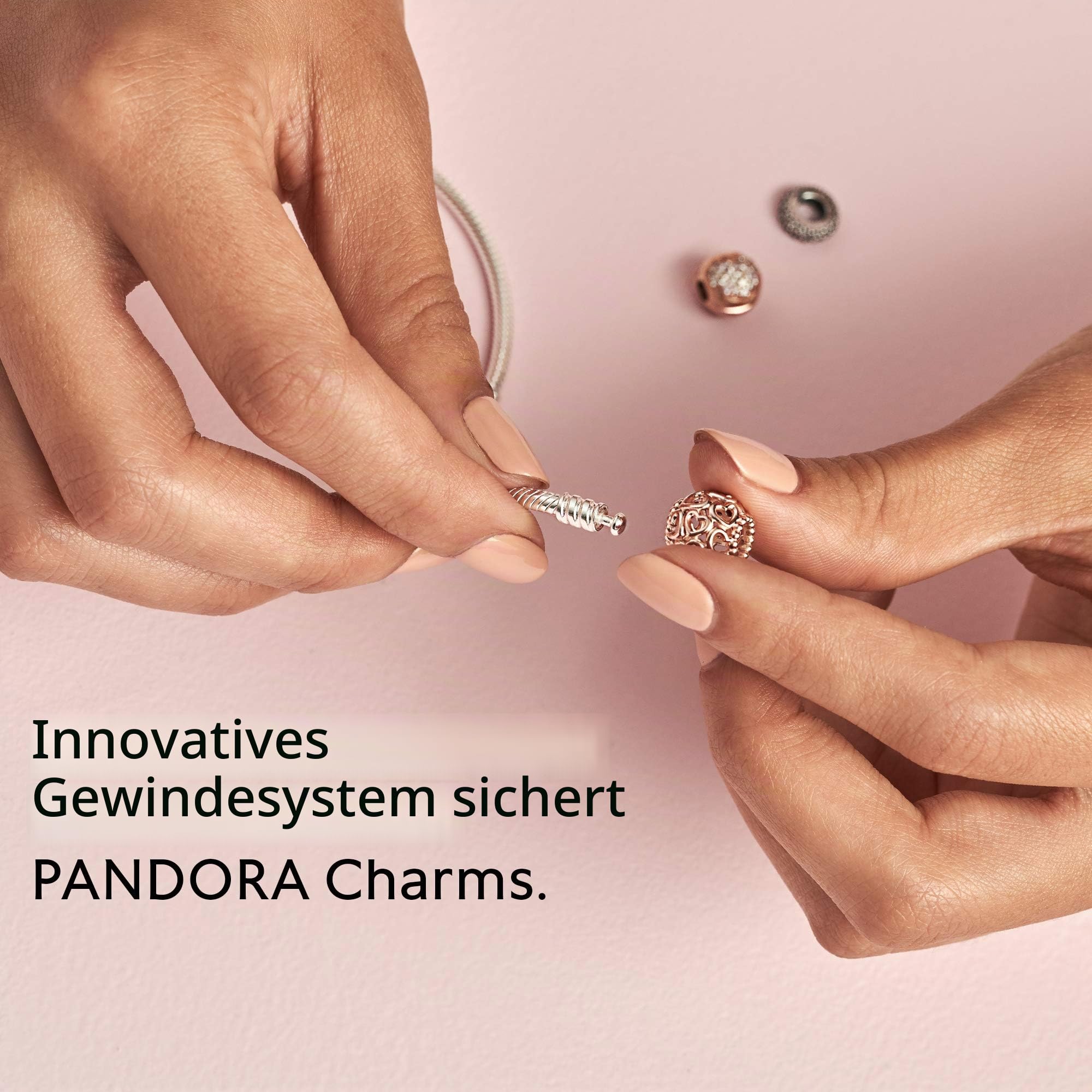 Pandora Icons Schlangenketten-Armband mit 14-karätig vergoldetem Verschluss