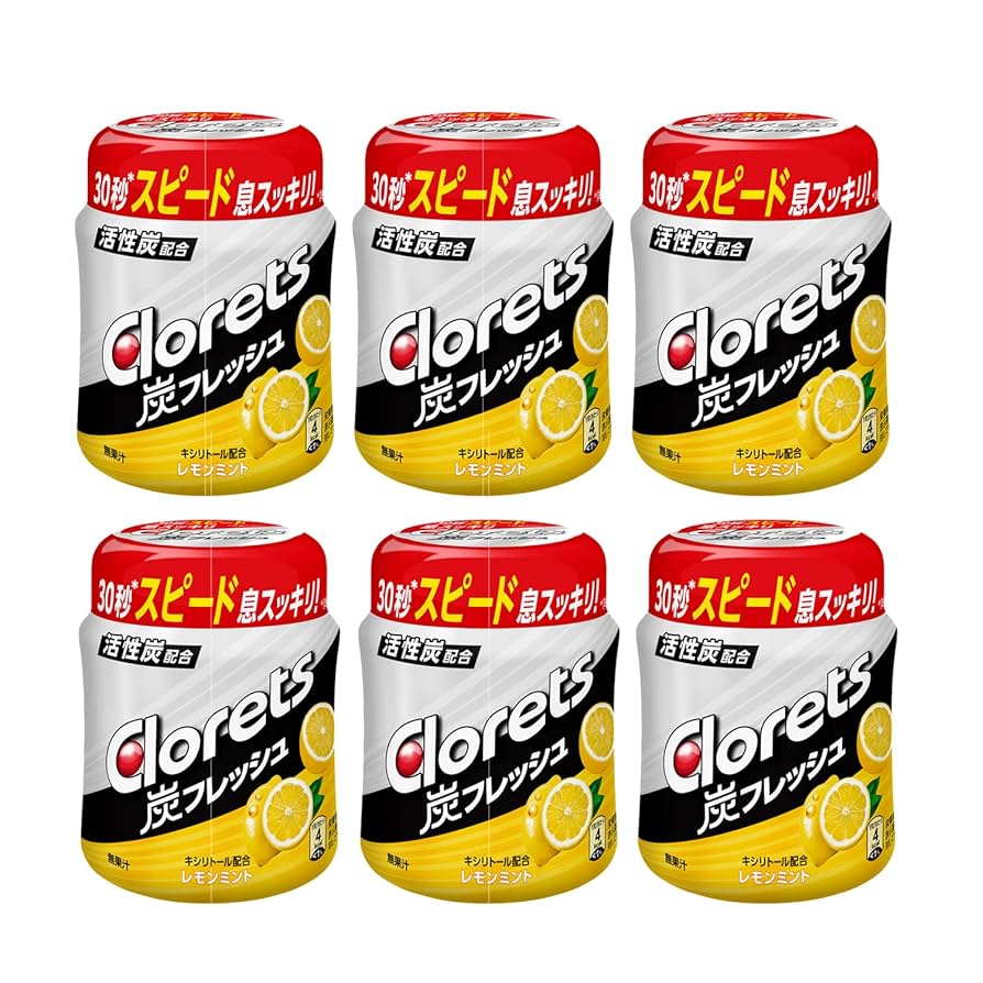 クロレッツ炭フレッシュ フレッシュミントボトル×6+レモンミントボトル×6 Amazon | クロレッツ 炭フレッシュ レモンミント ボトルガム