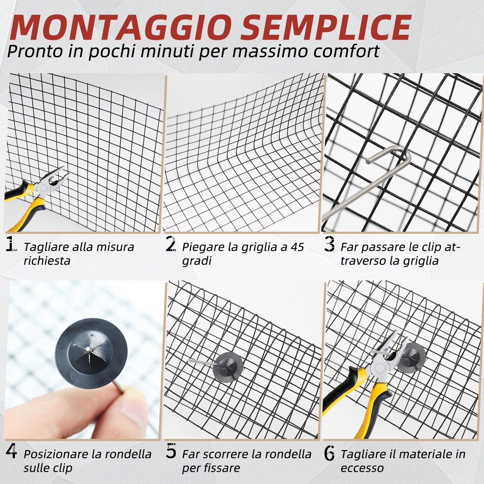 Rete di protezione dagli uccelli per pannelli solari, 30 m x 20 cm, rivestita in PVC, antiruggine, con 100 fascette stringicavo